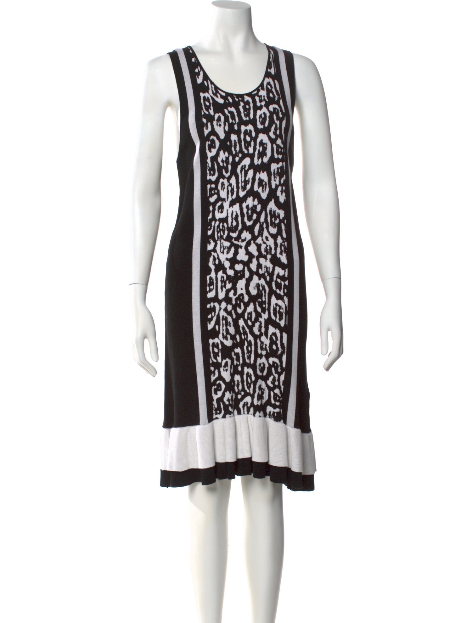 Just Cavalli Printed Knee-Length Dress w/ Tags