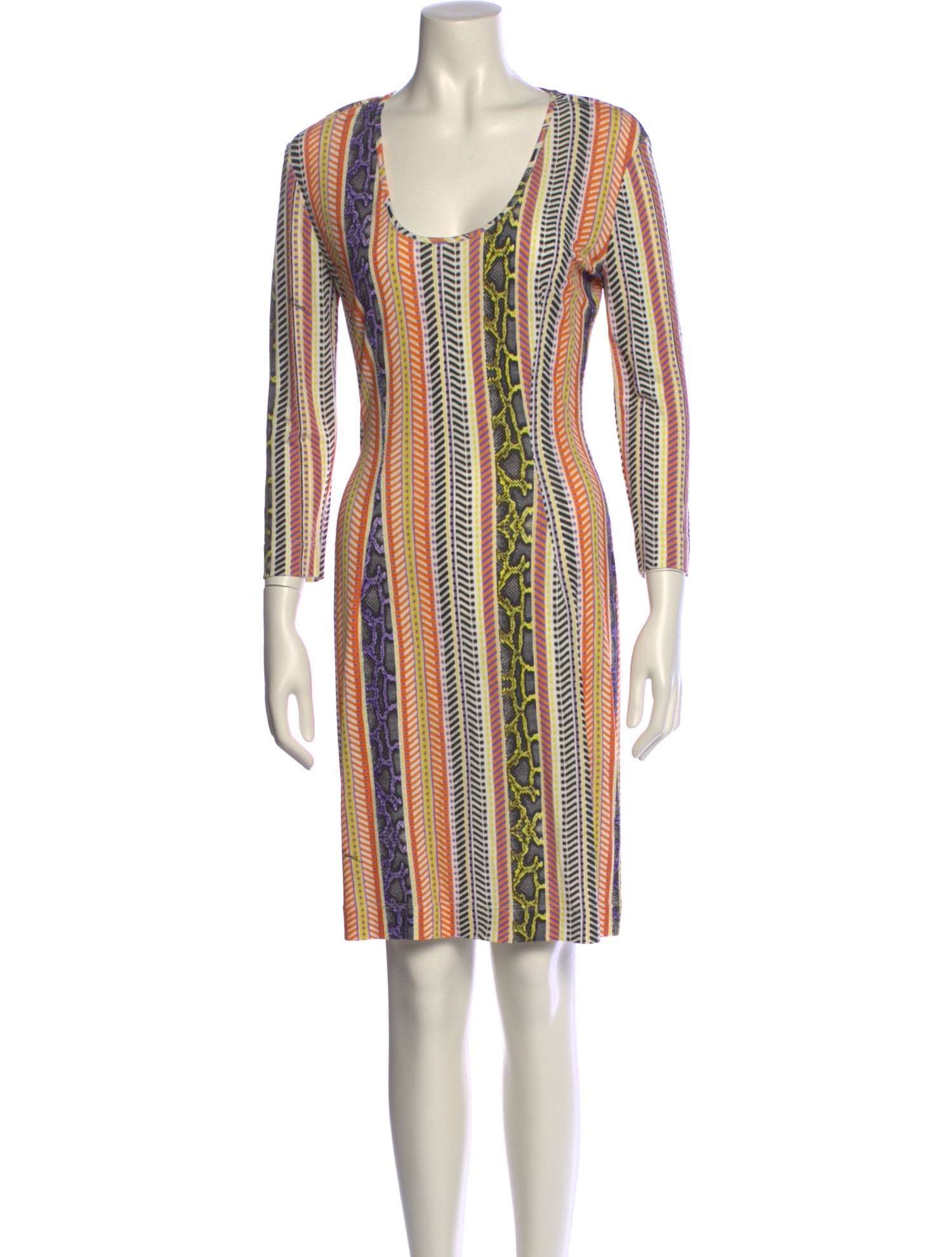 Just Cavalli Printed Knee-Length Dress