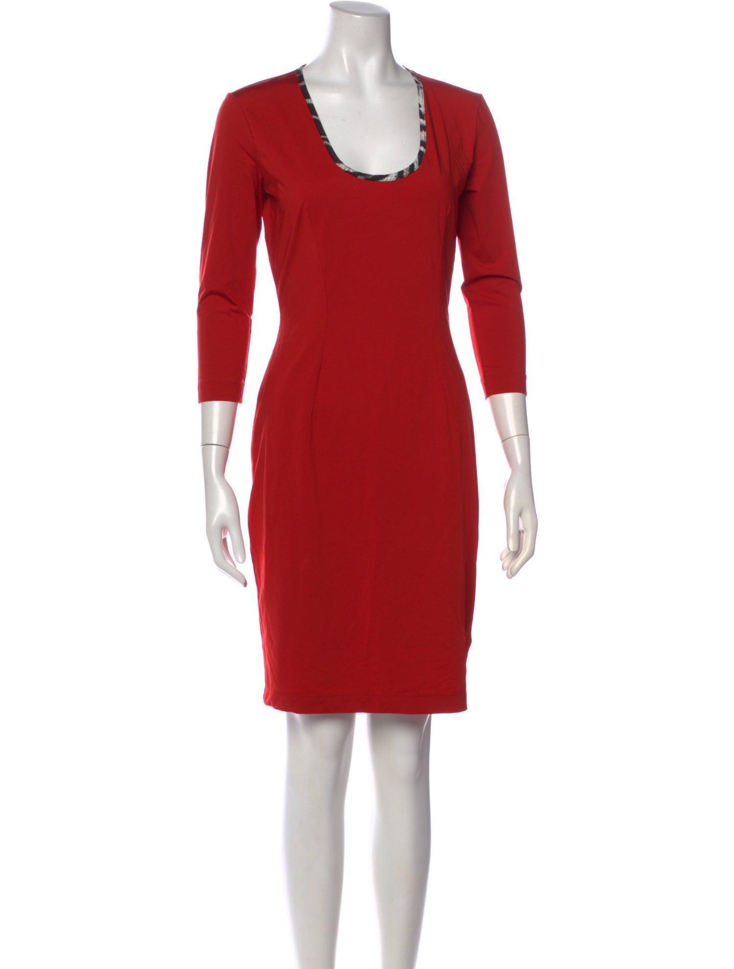 Just Cavalli Scoop Neck Mini Dress