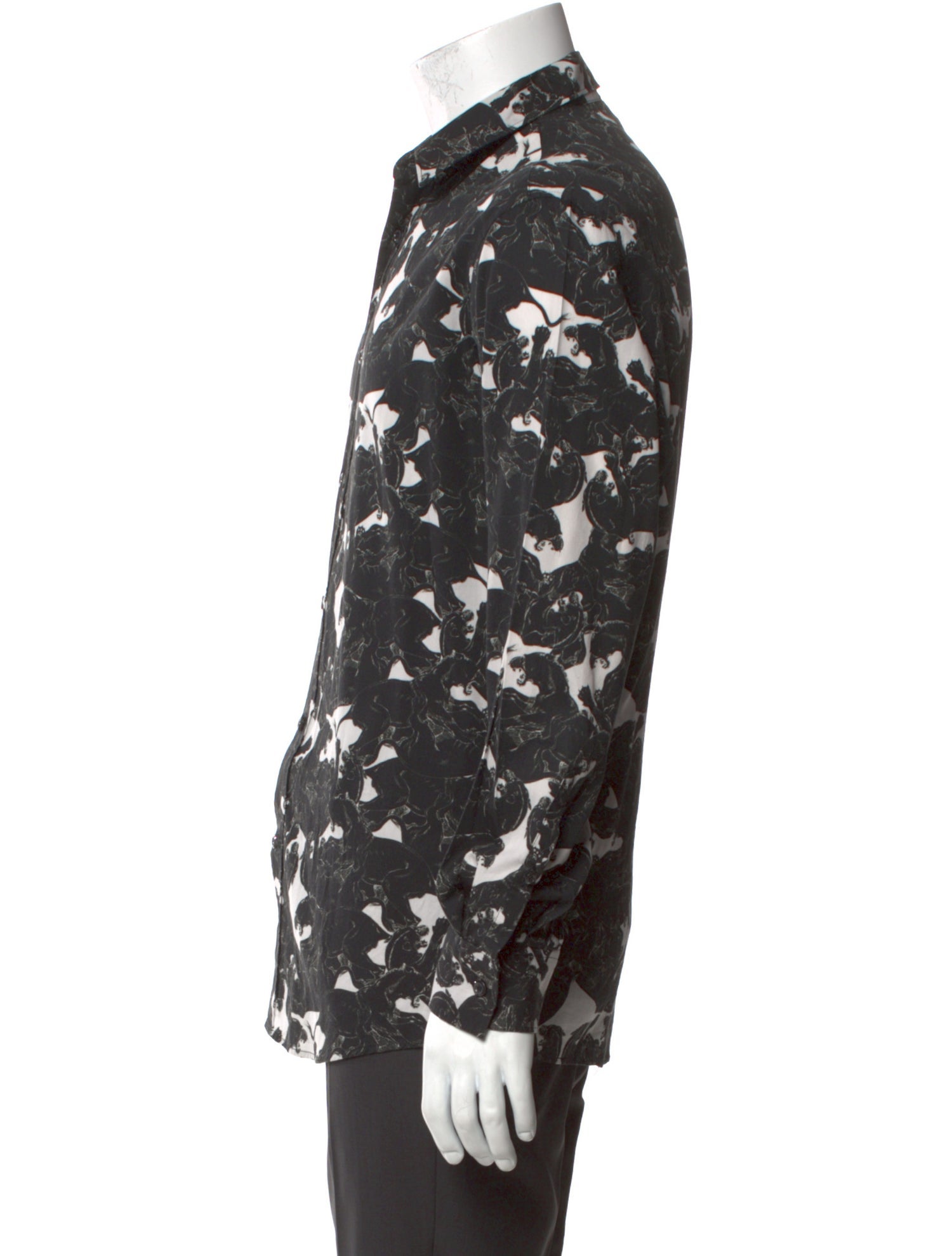 Just Cavalli Floral Print Long Sleeve Shirt