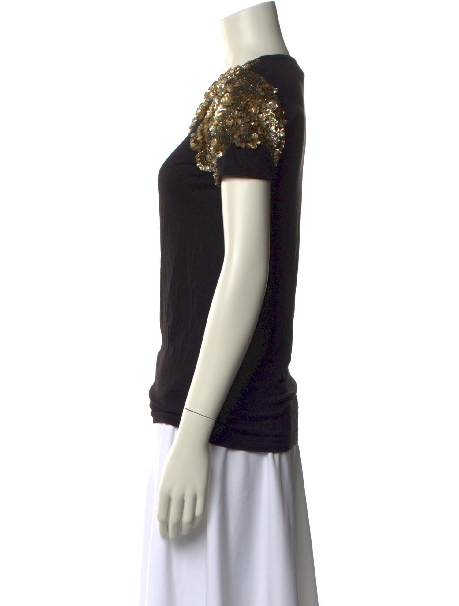 Just Cavalli Scoop Neck Short Sleeve Top