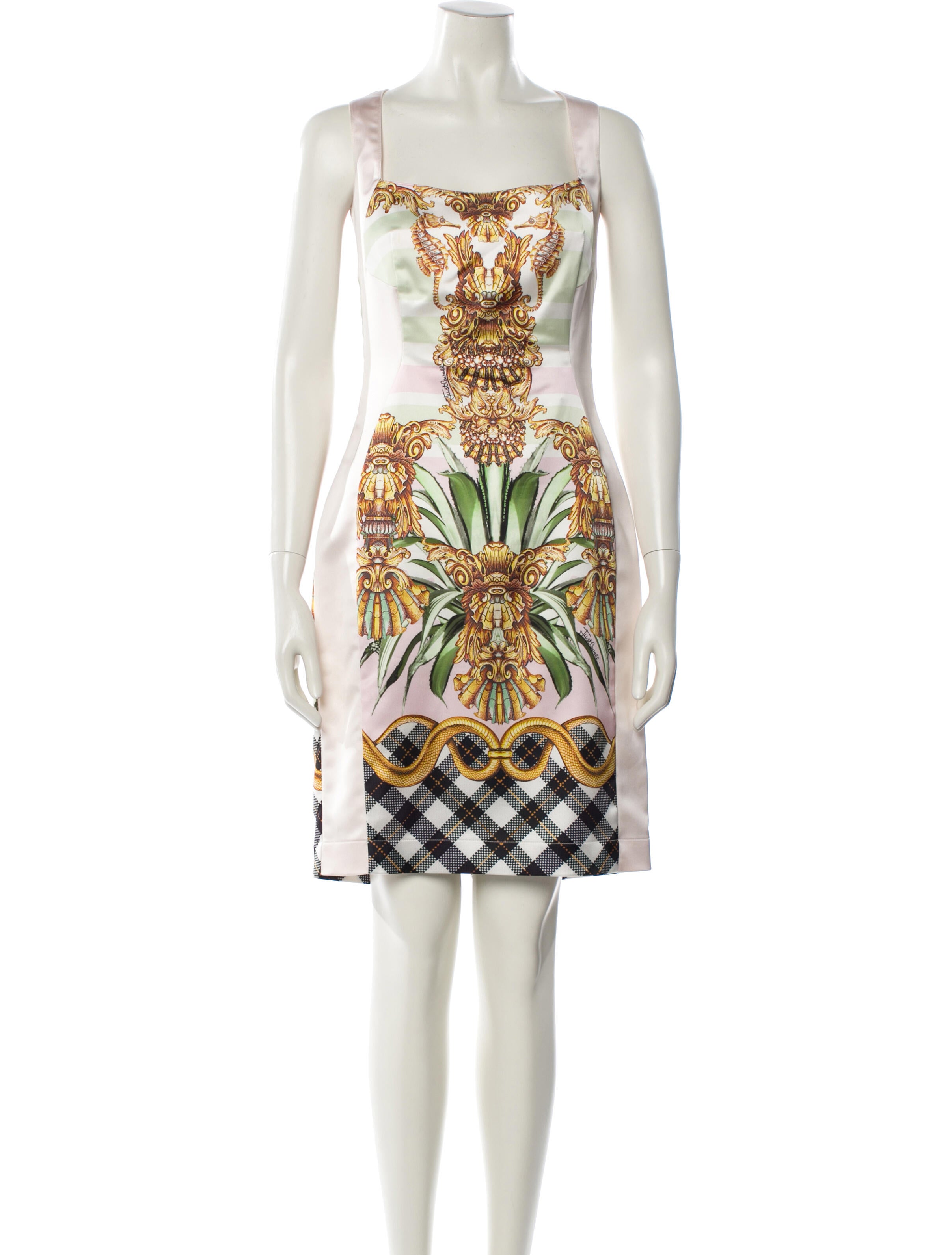 Just Cavalli Printed Knee-Length Dress