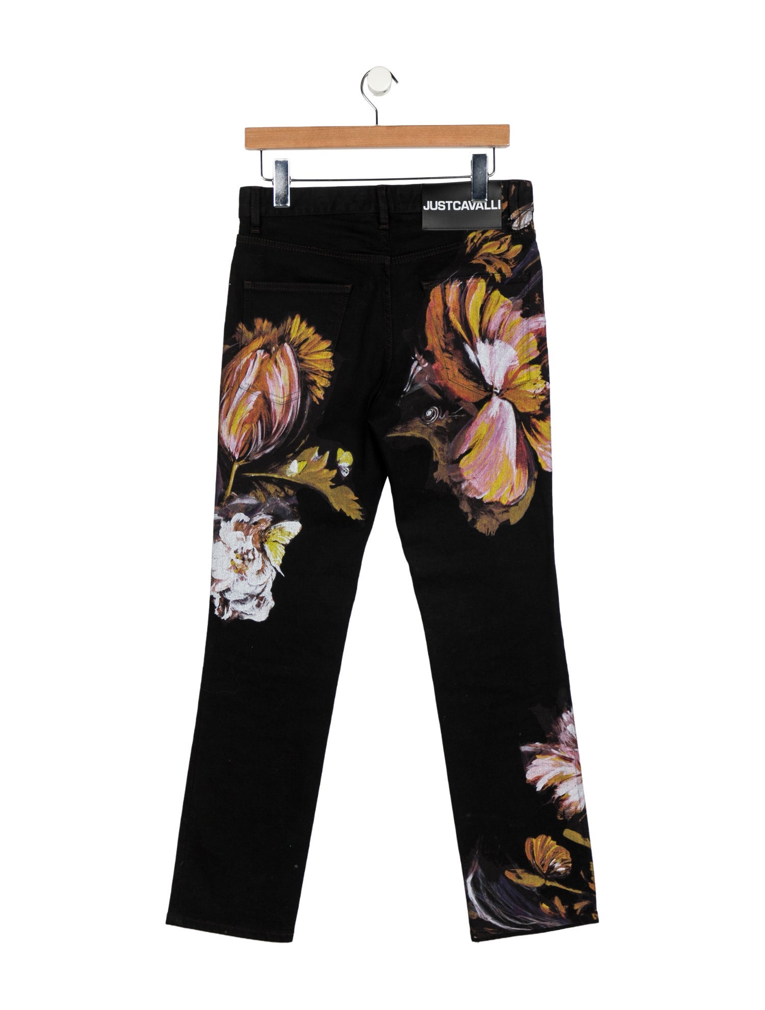 Just Cavalli Mid-Rise Straight Leg Jeans
