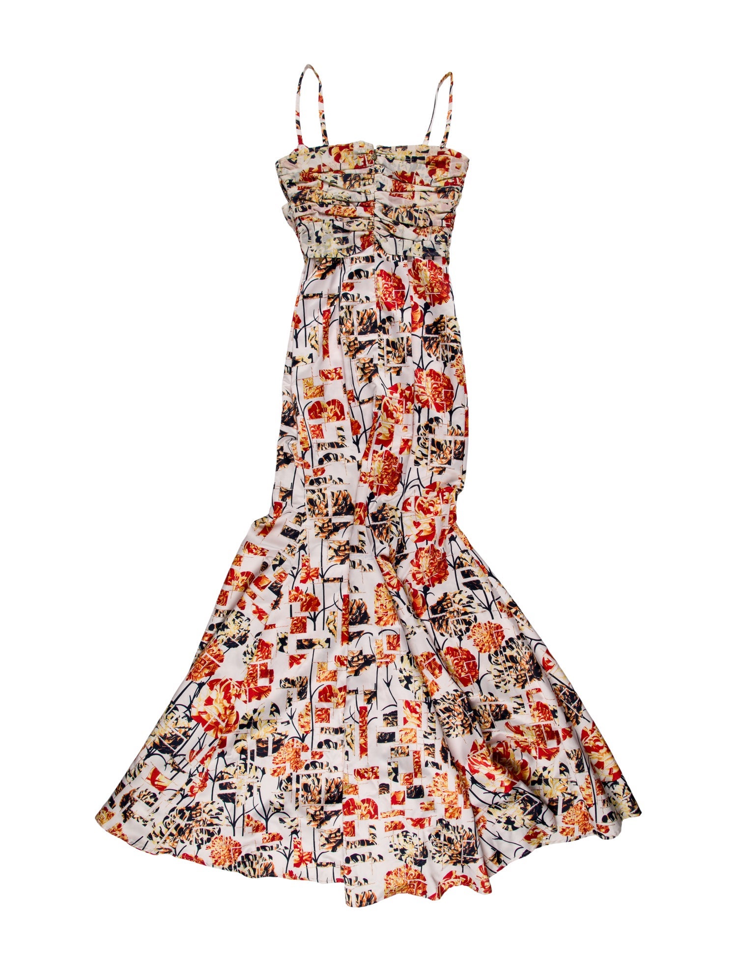 Just Cavalli Floral Print Long Dress w/ Tags
