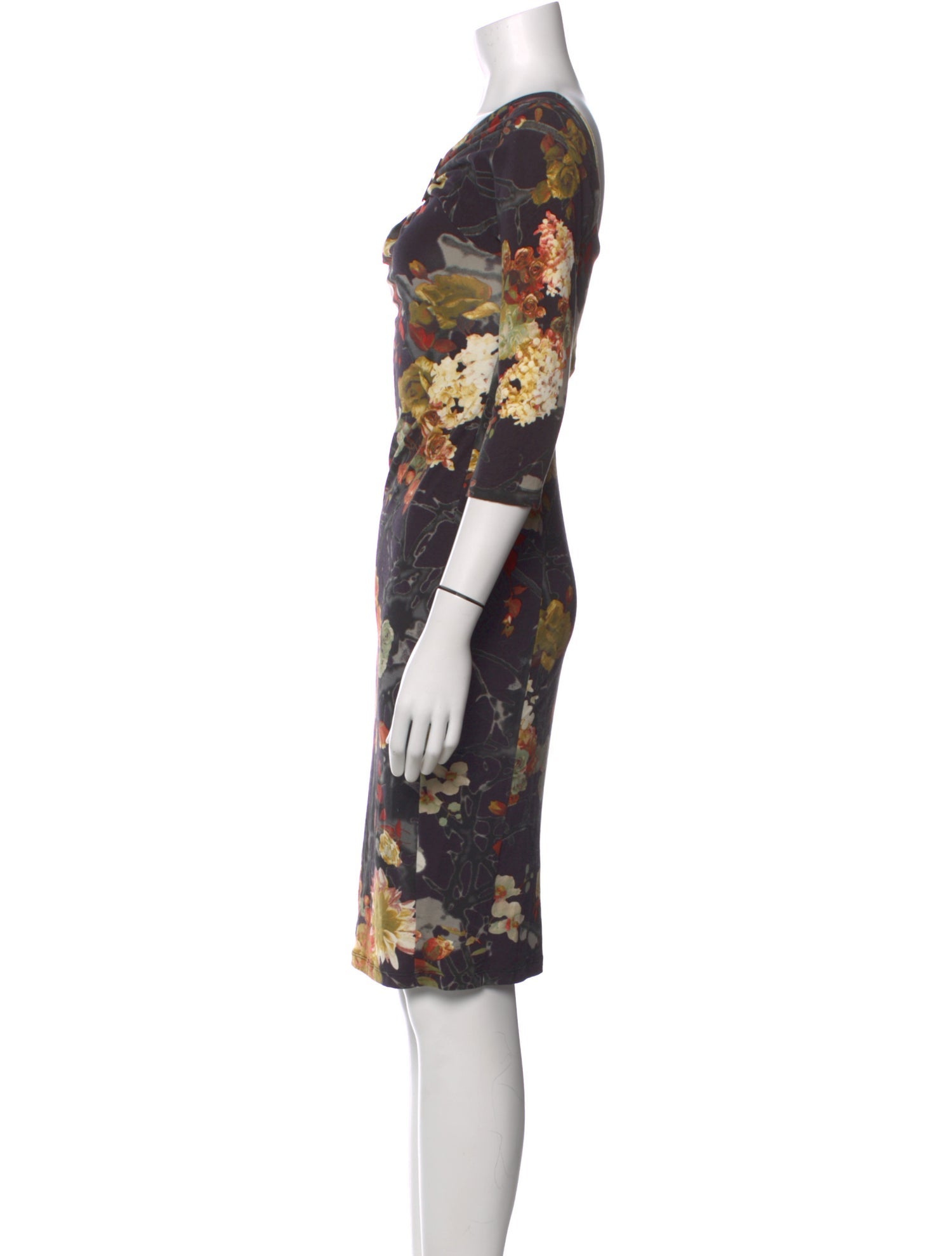Just Cavalli Floral Print Knee-Length Dress