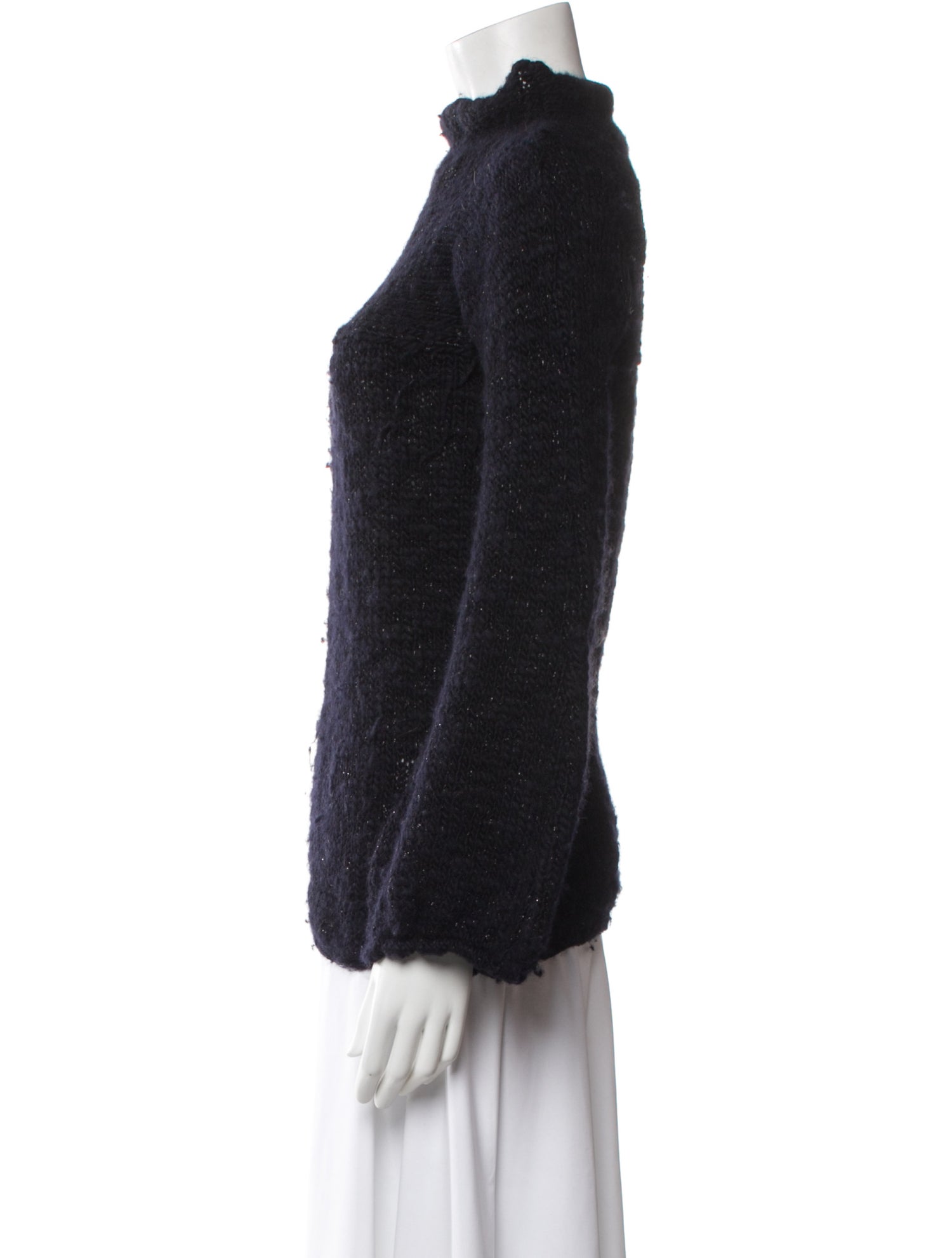 Just Cavalli Wool Mock Neck Sweater