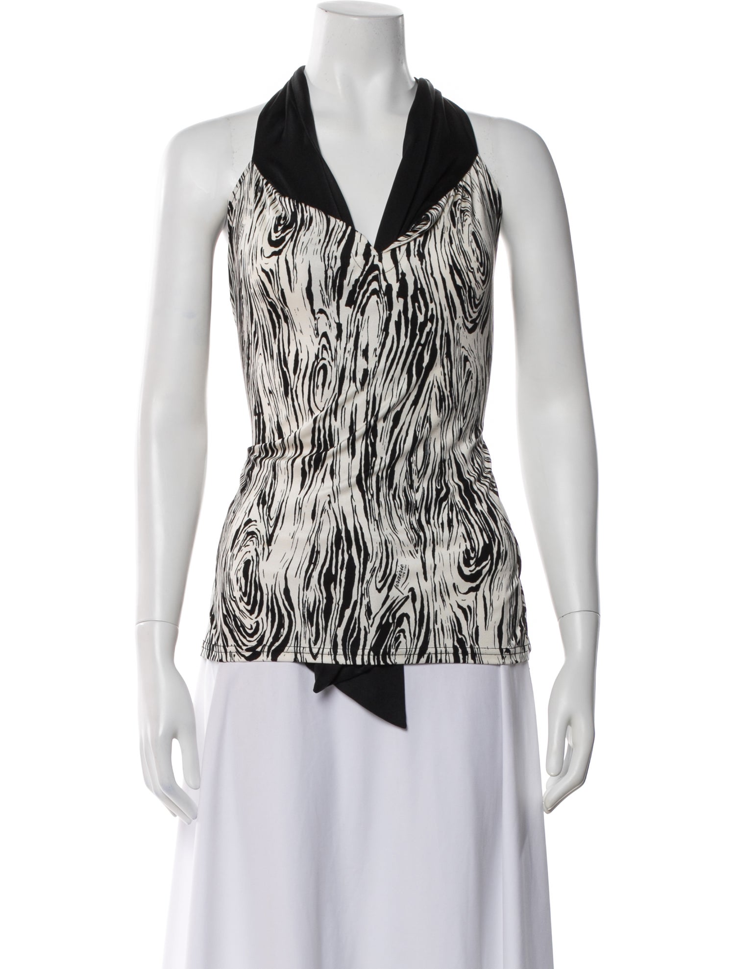 Just Cavalli Silk Patterned Top