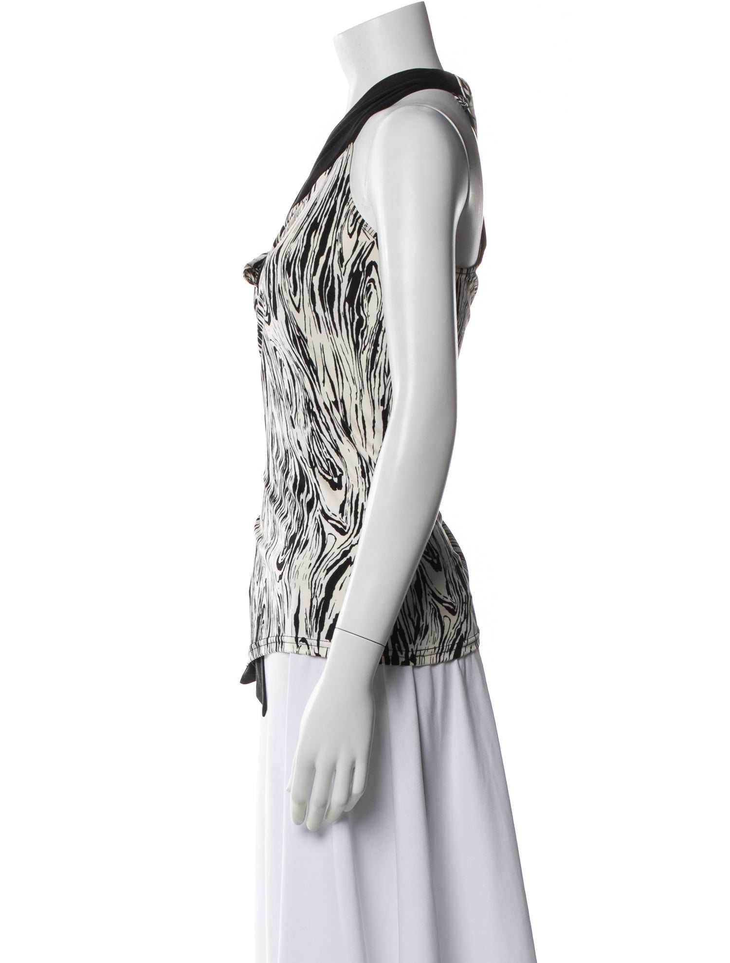 Just Cavalli Silk Patterned Top