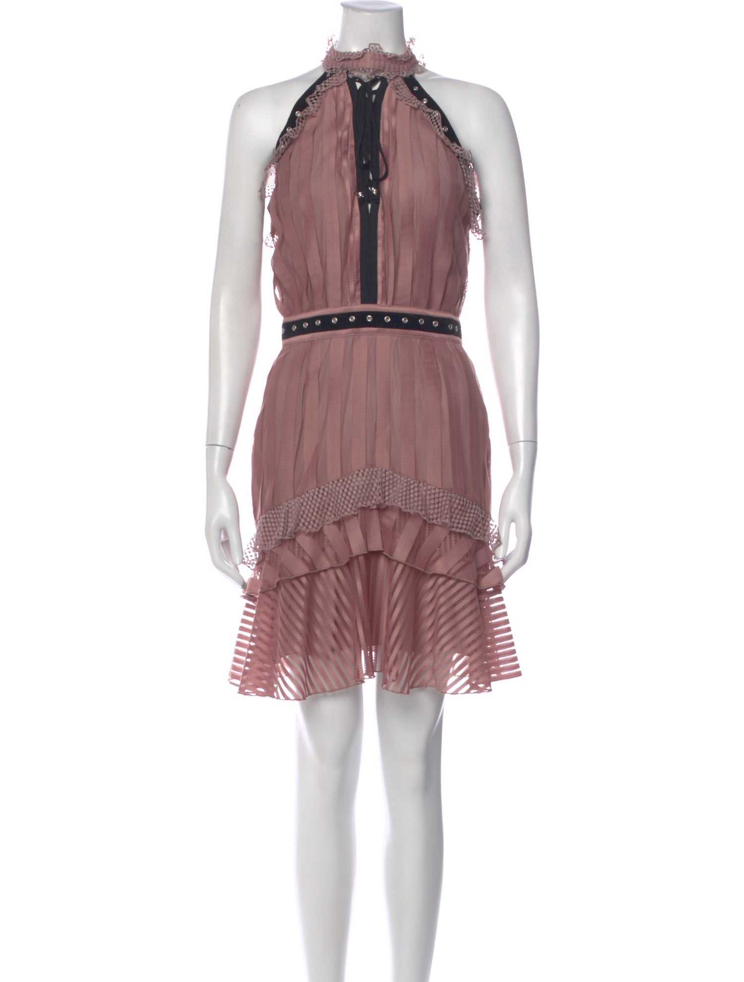 Just Cavalli Halterneck Knee-Length Dress