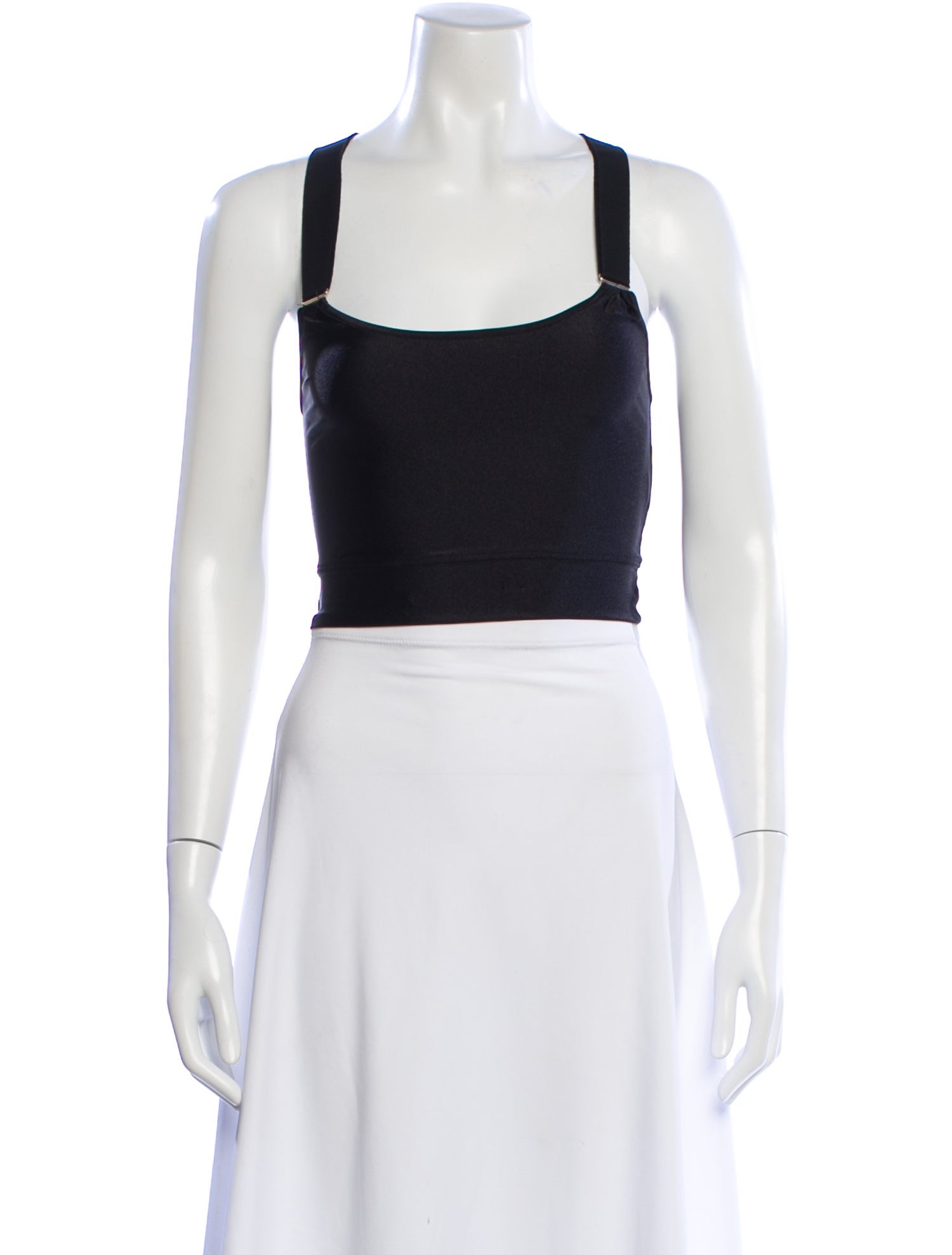 Just Cavalli Square Neckline Sleeveless Crop Top w/ Tags