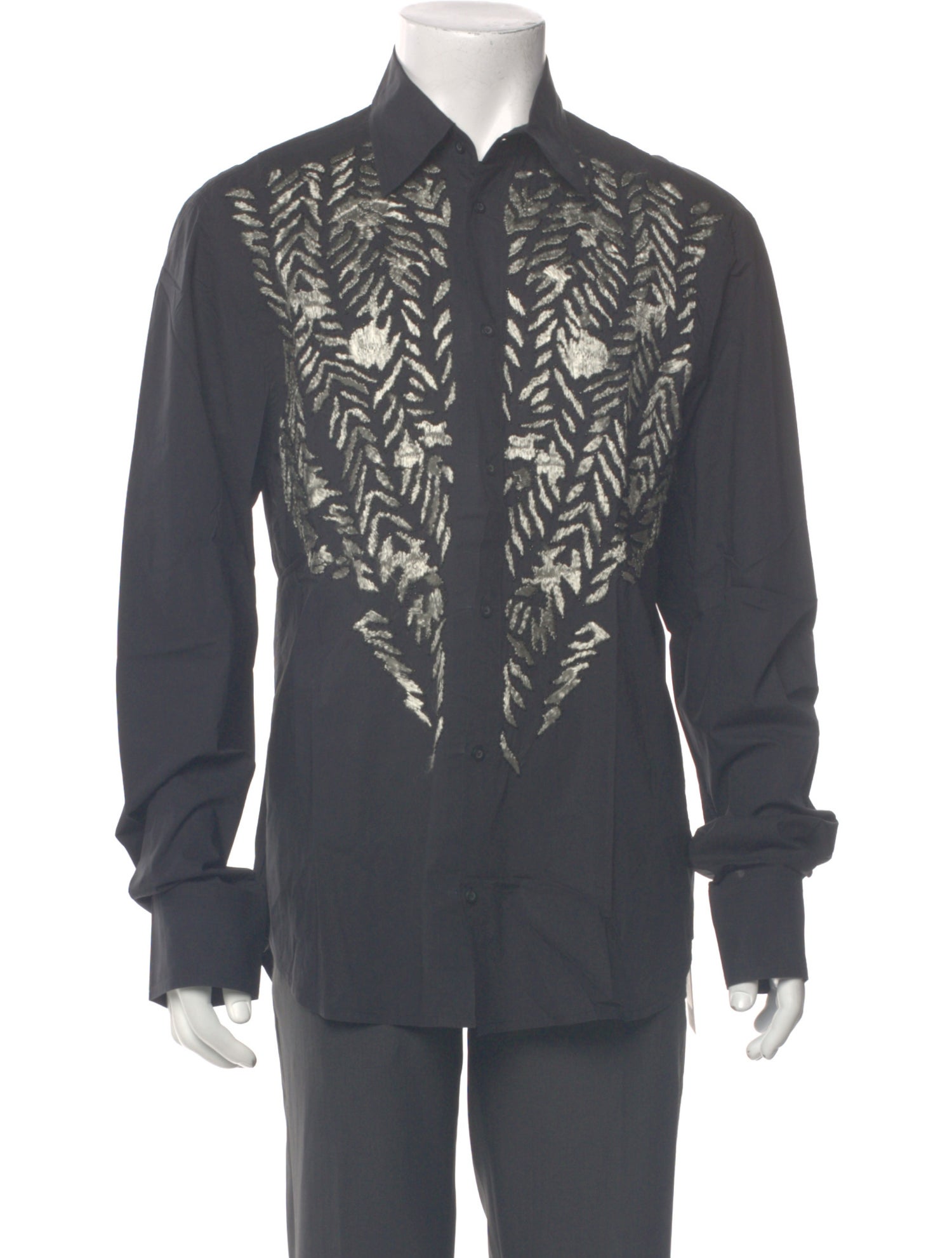 Just Cavalli Graphic Print Long Sleeve Shirt