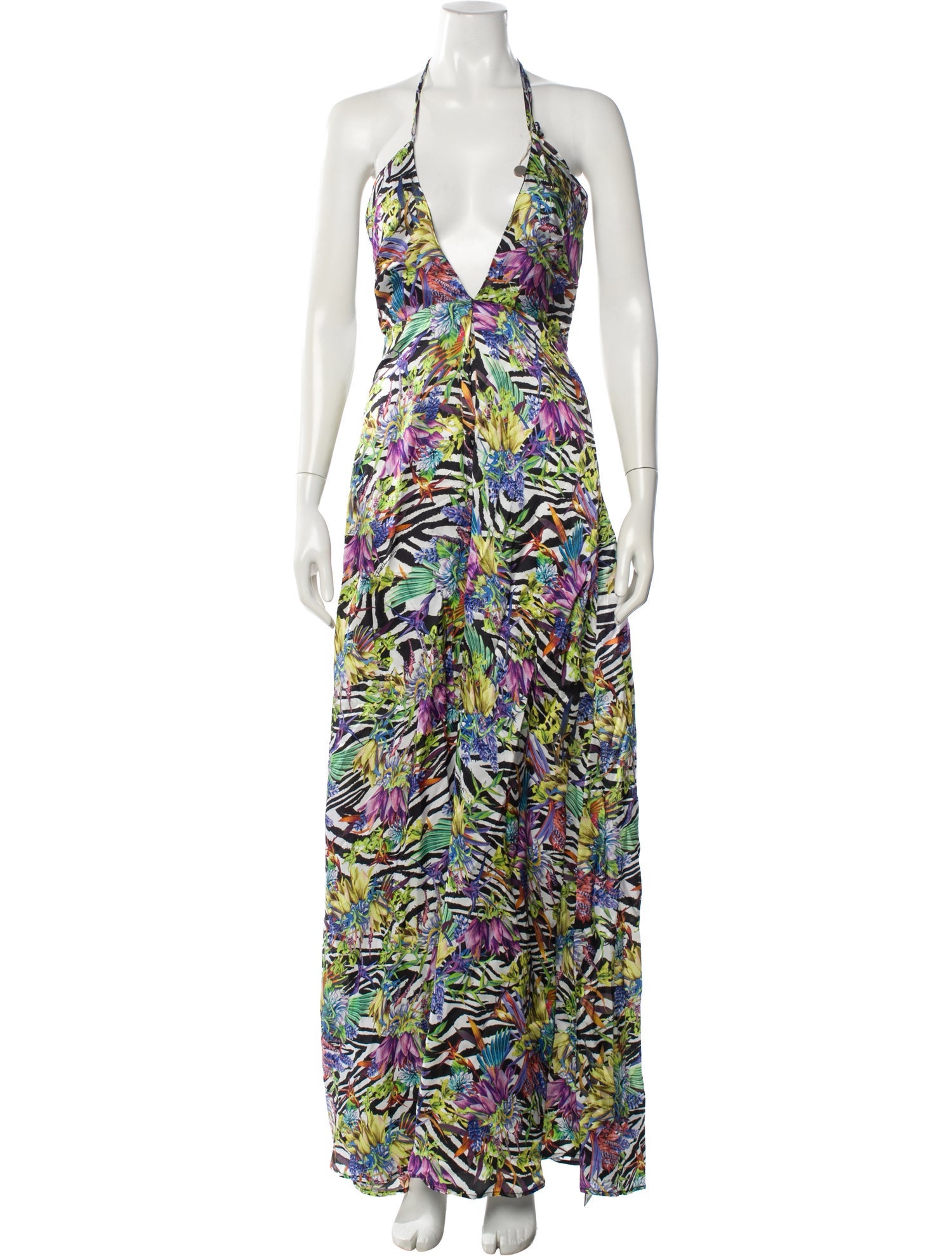Just Cavalli Printed Long Dress w/ Tags