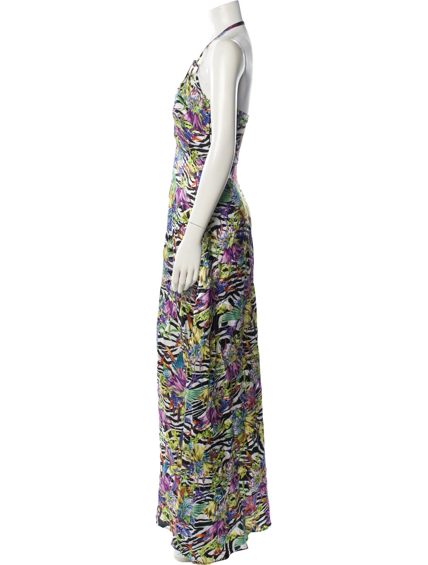 Just Cavalli Printed Long Dress w/ Tags