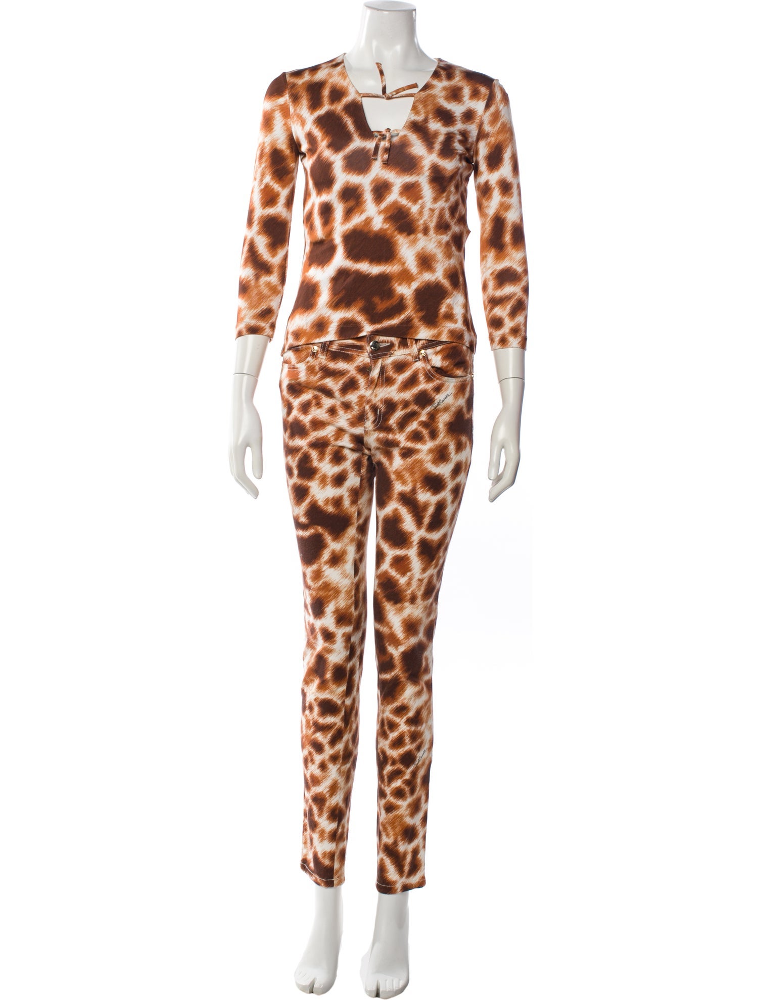 Just Cavalli Animal Print Pant Set