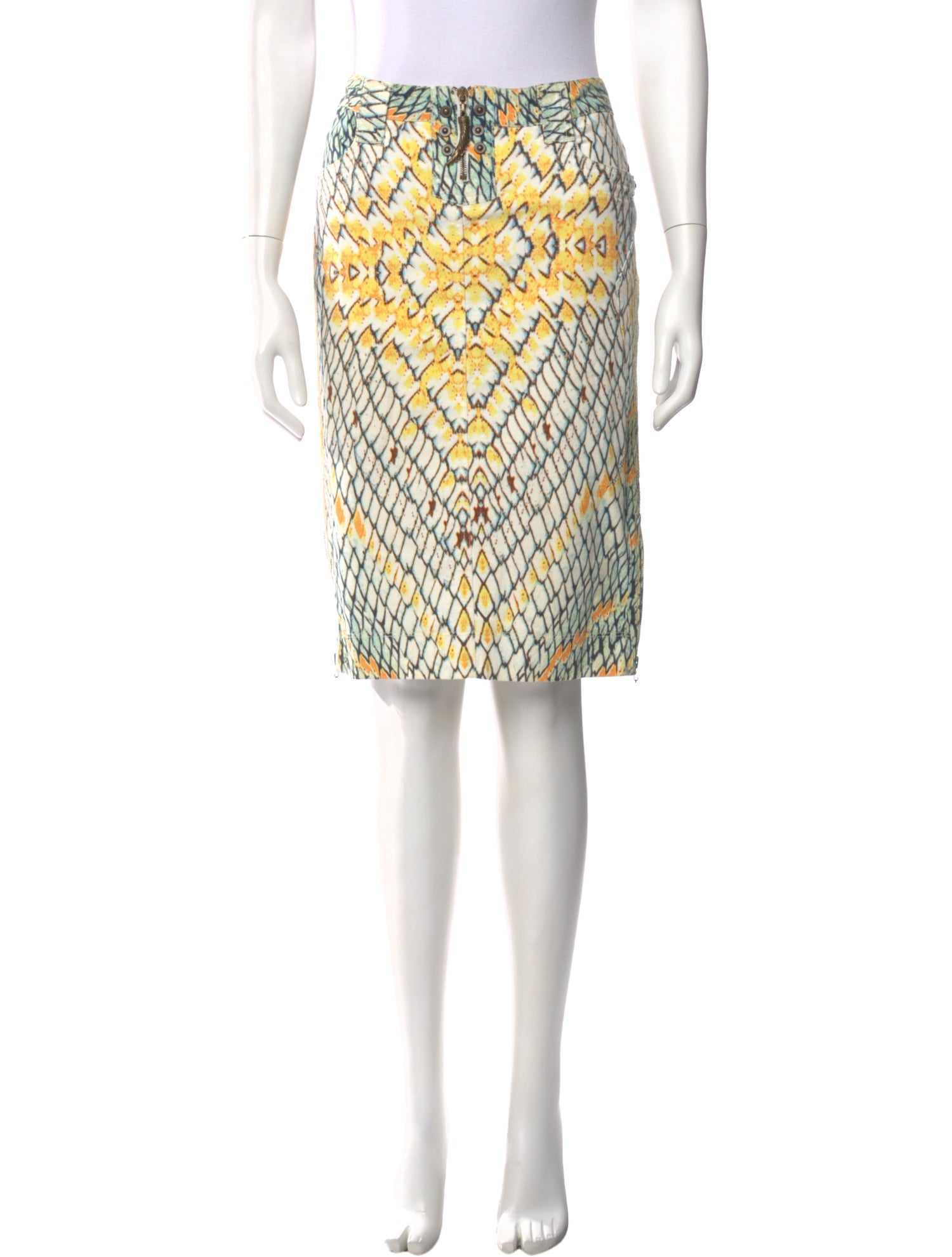 Just Cavalli Printed Knee-Length Skirt