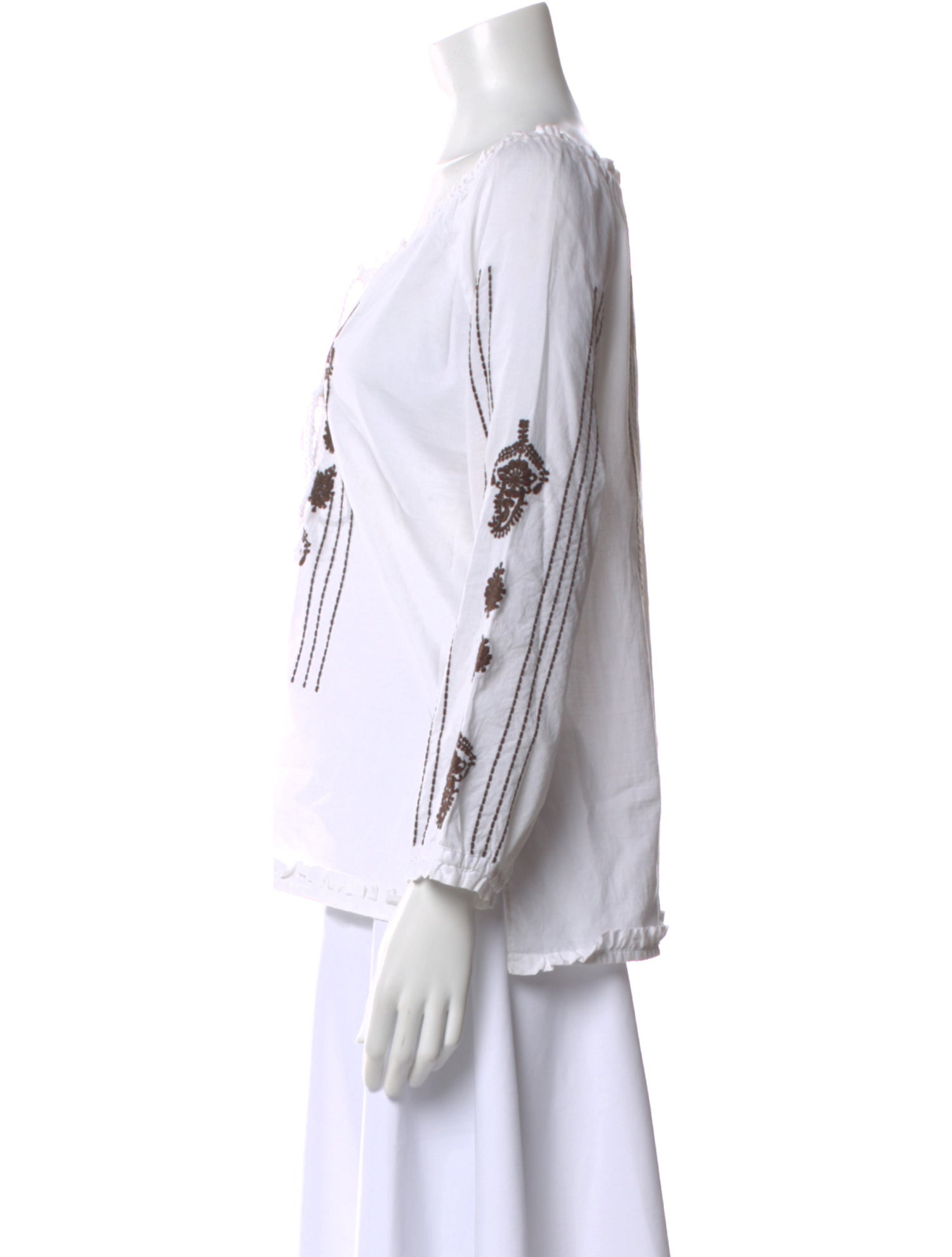 Just Cavalli Floral Print V-Neck Blouse