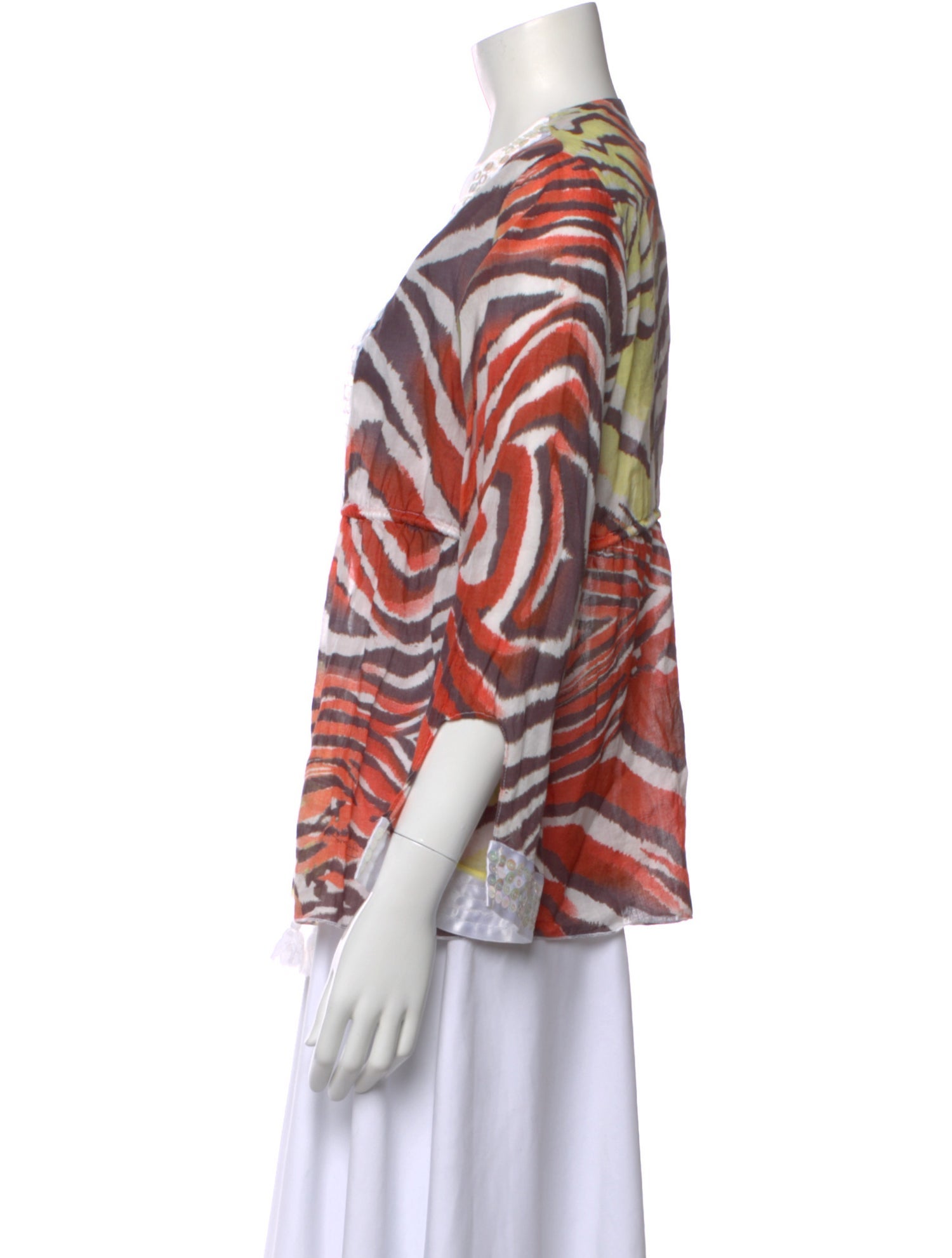 Just Cavalli Animal Print Open Front Top