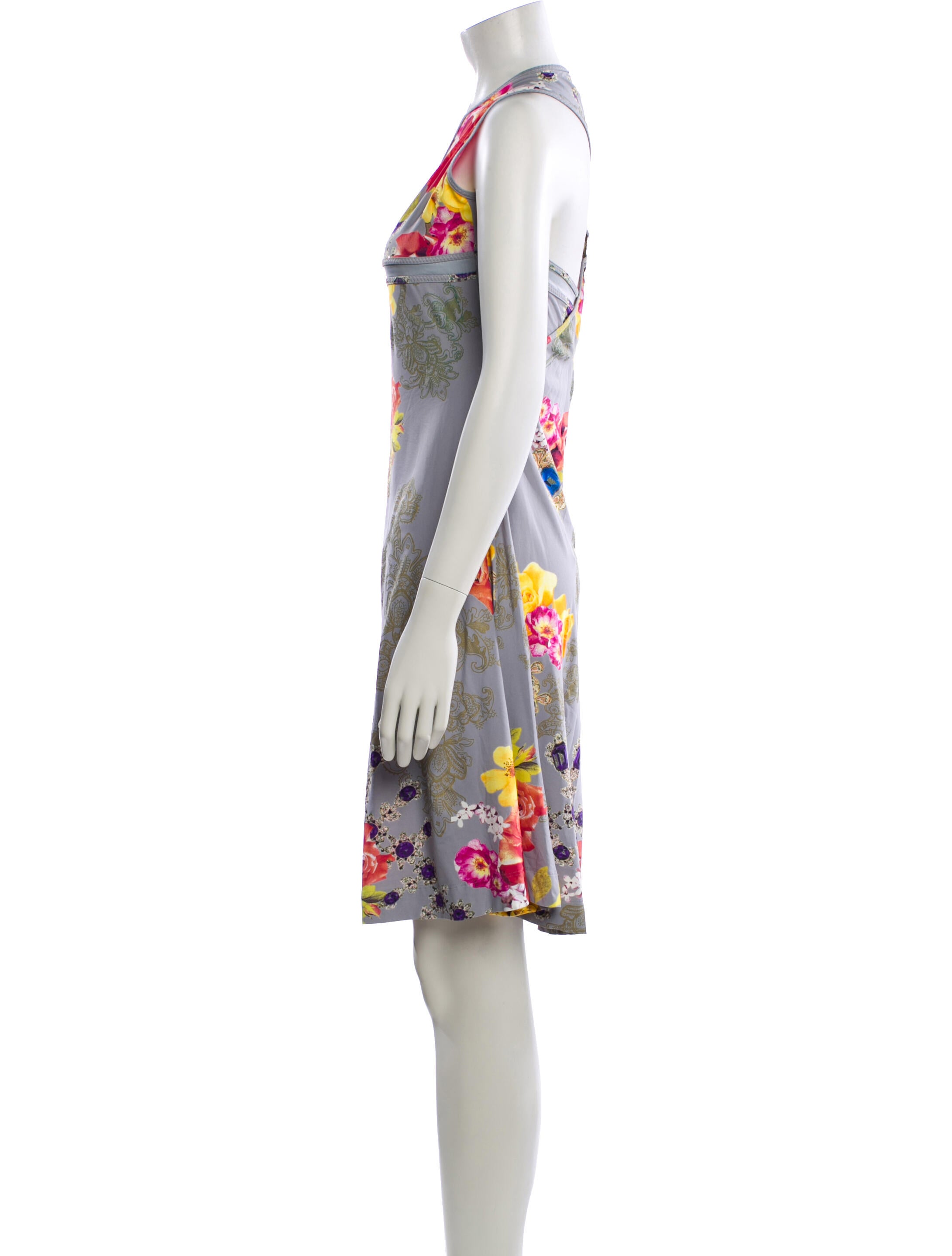 Just Cavalli Floral Print Knee-Length Dress