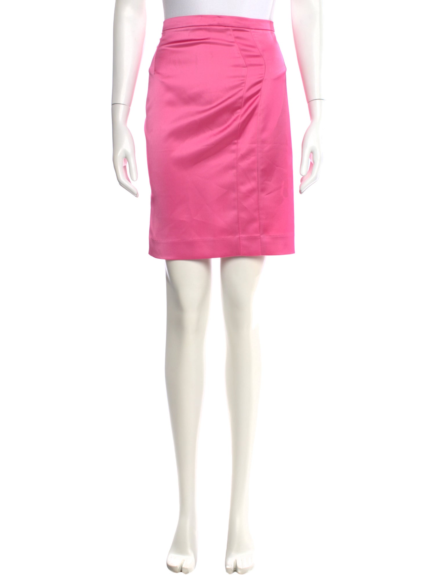 Just Cavalli Satin Knee-Length Skirt