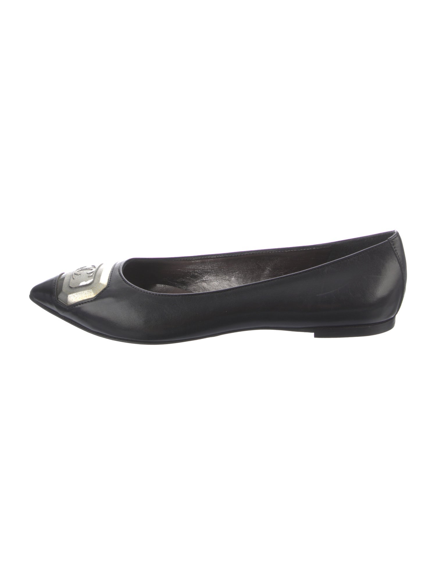 Just Cavalli Leather Ballet Flats