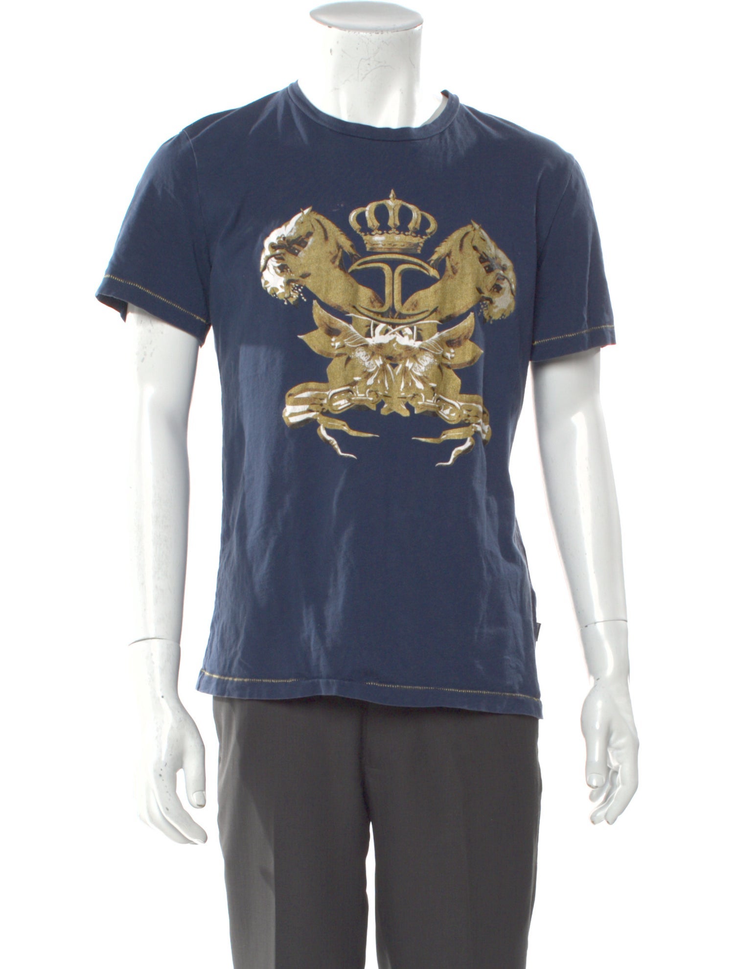 Just Cavalli Graphic Print Crew Neck T-Shirt