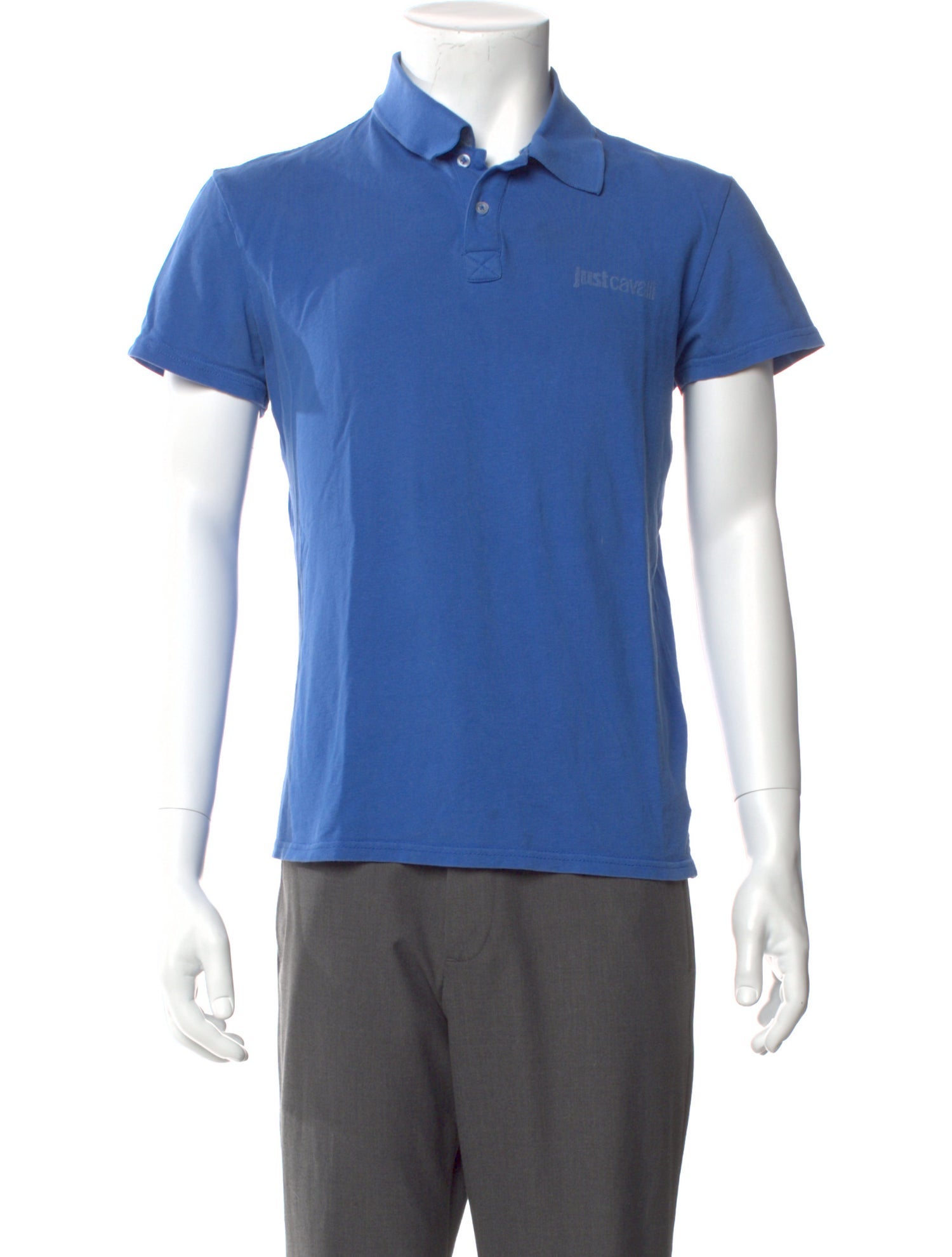 Just Cavalli Crew Neck Short Sleeve Polo Shirt