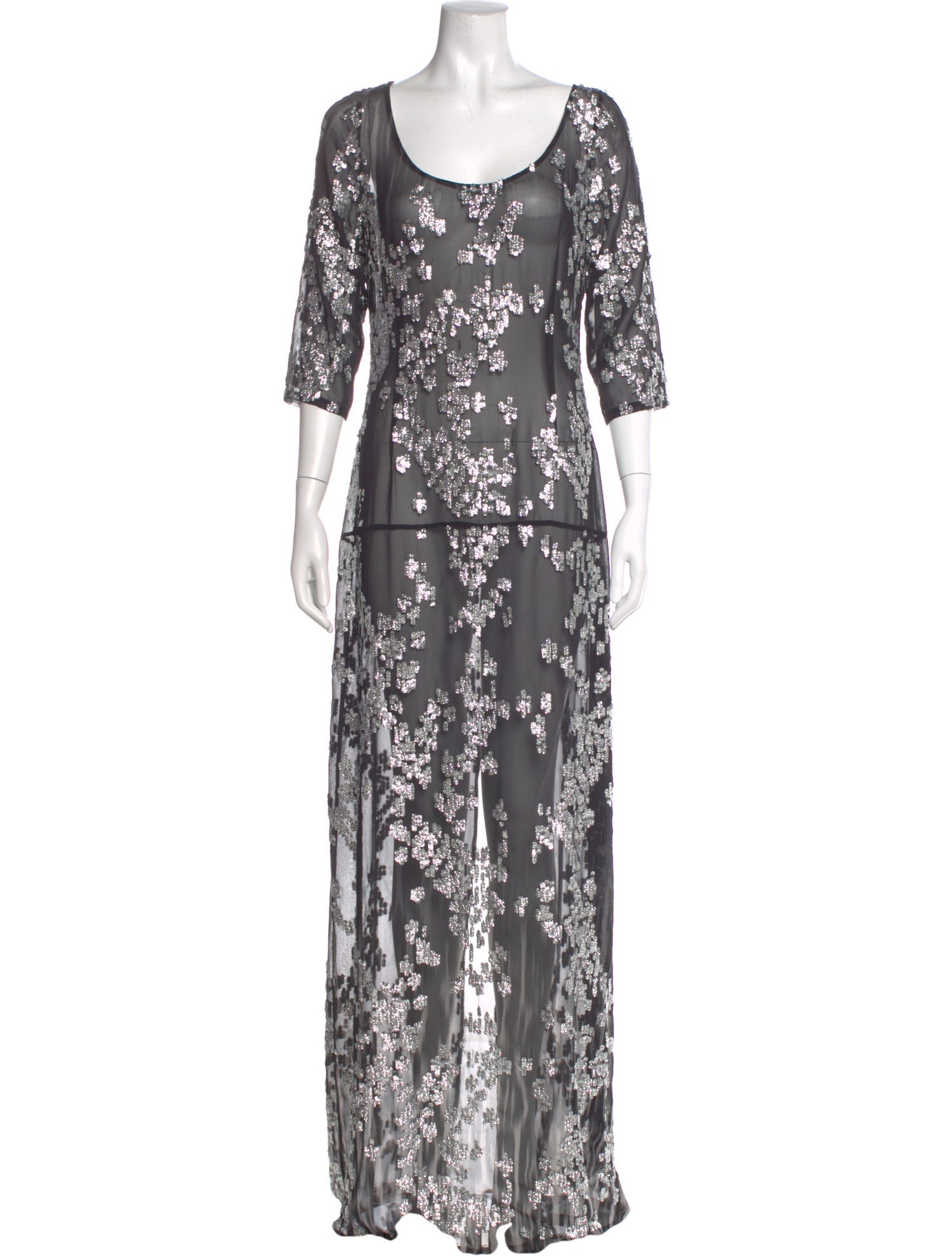 Just Cavalli Floral Print Long Dress
