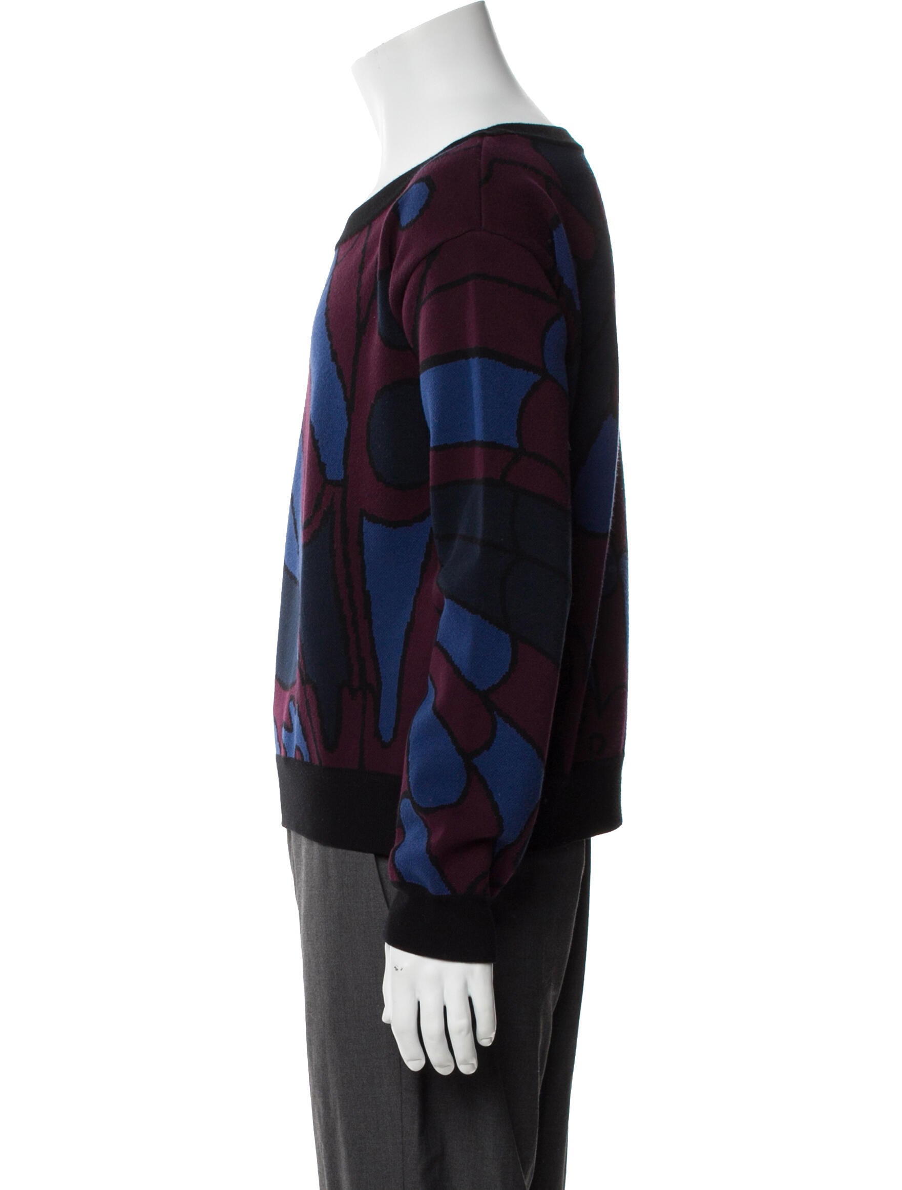 Just Cavalli Printed Scoop Neck Pullover