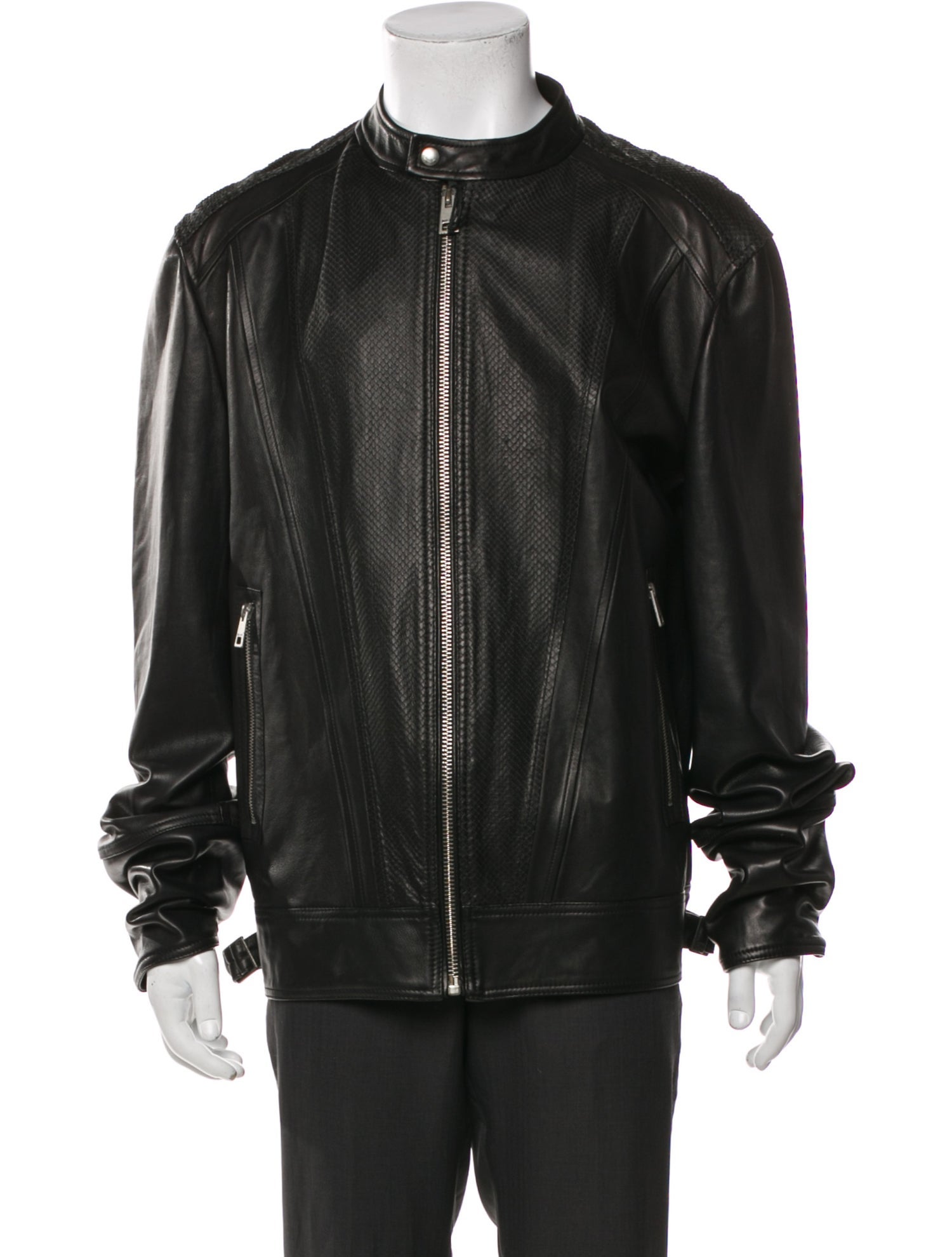 Just Cavalli Leather Moto Jacket