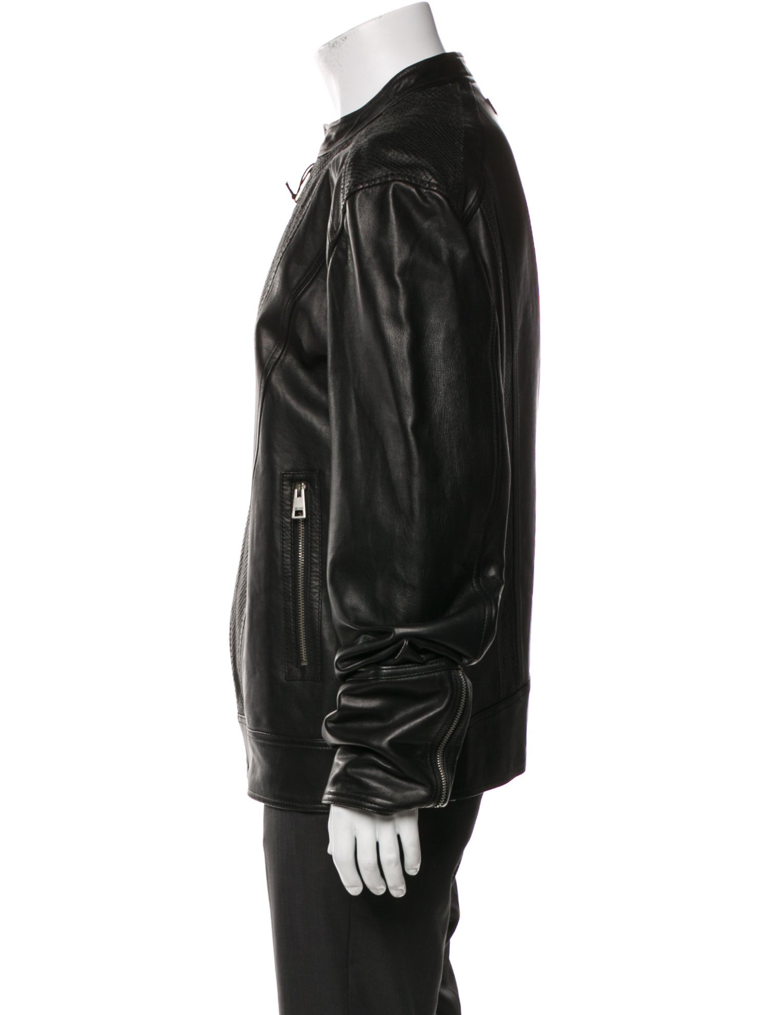 Just Cavalli Leather Moto Jacket
