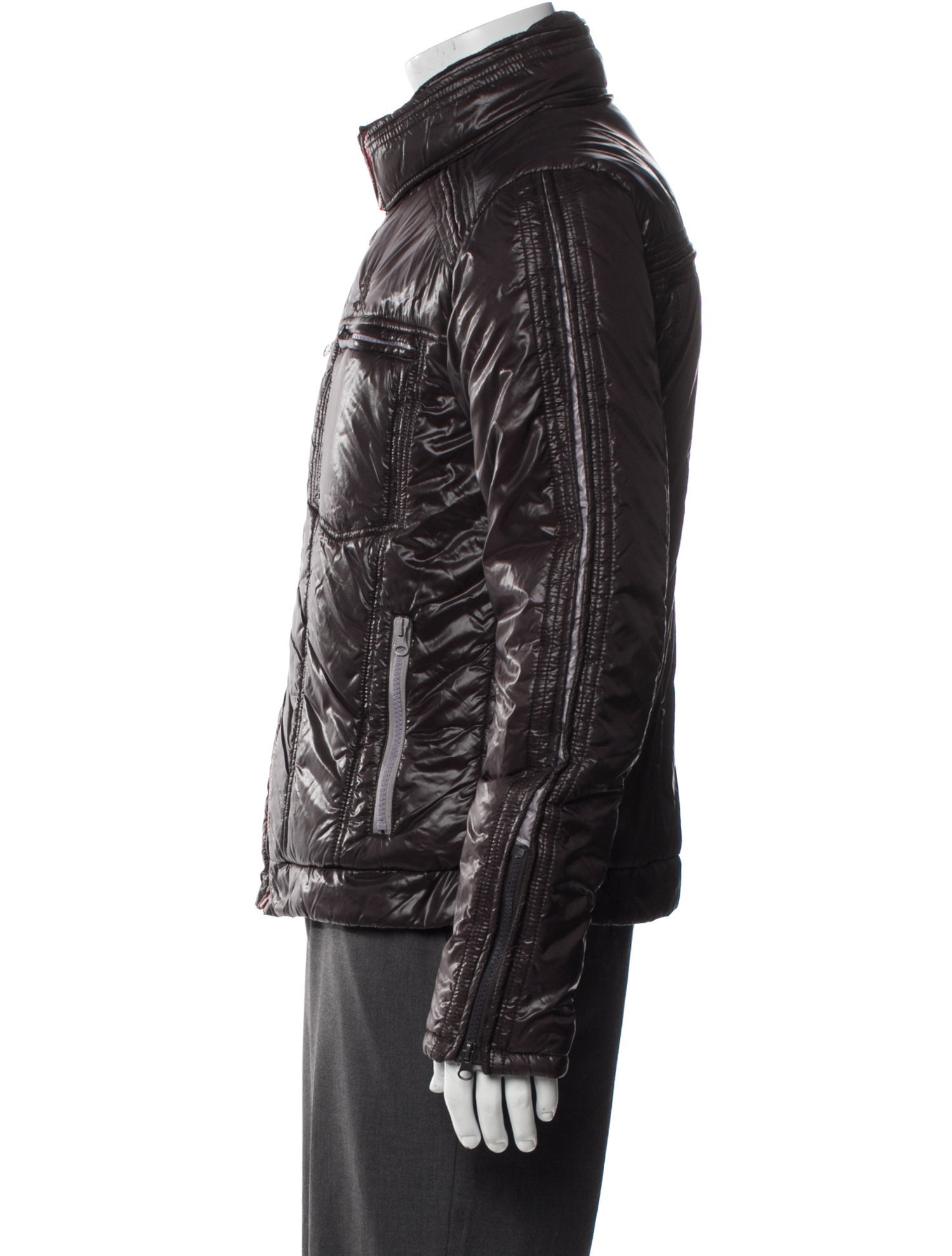 Just Cavalli Colorblock Pattern Moto Jacket