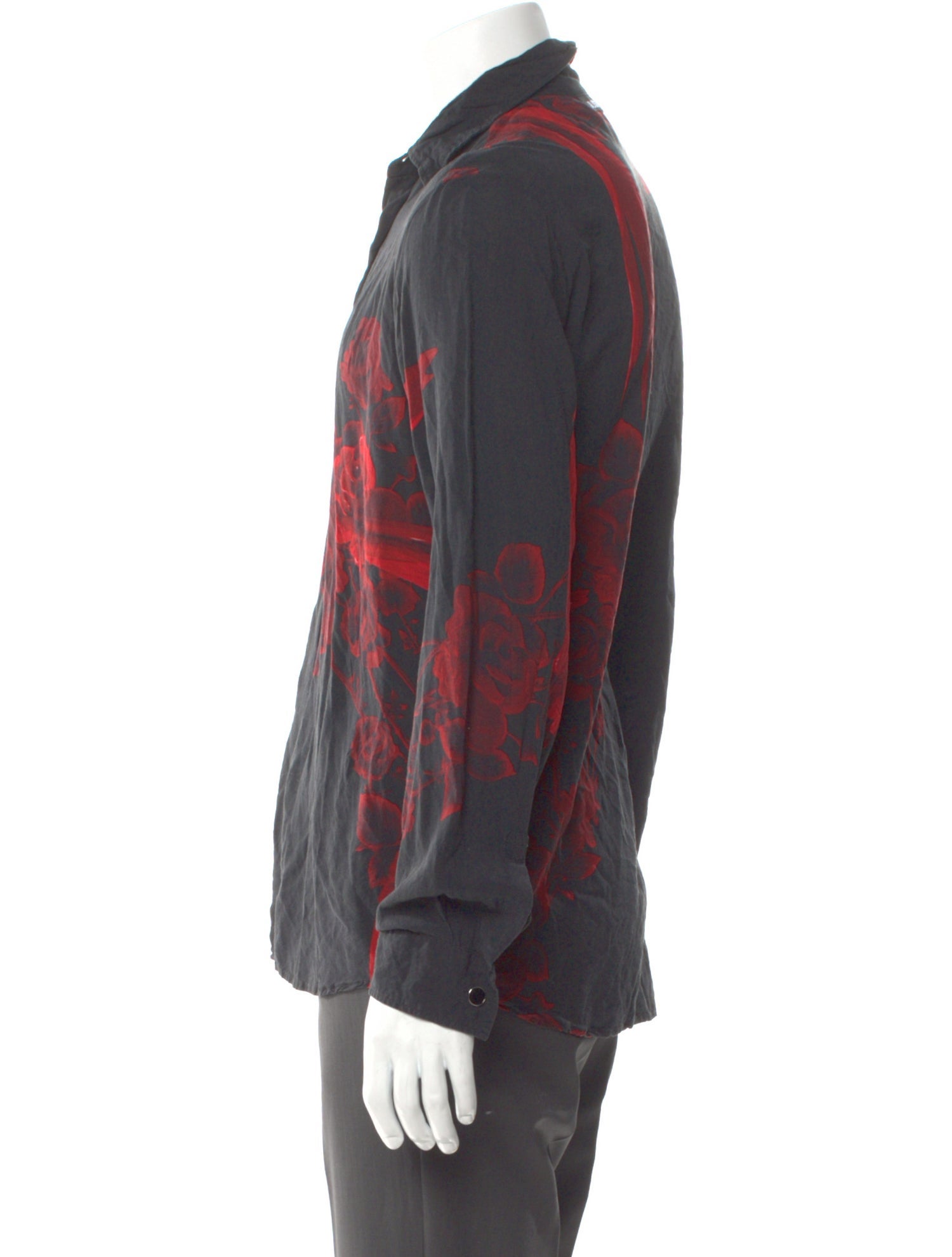 Just Cavalli Floral Print Long Sleeve Shirt