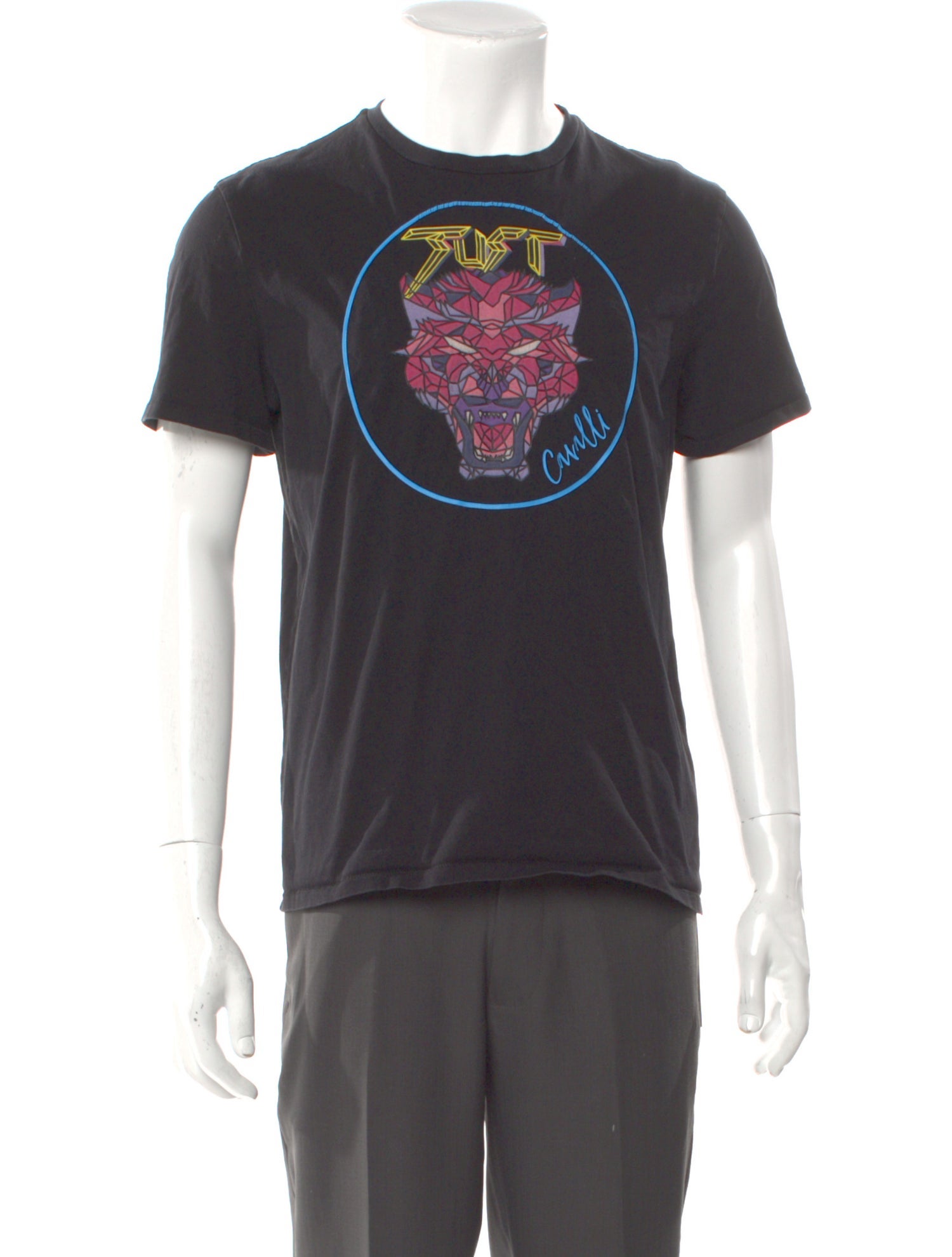 Just Cavalli Graphic Print Crew Neck T-Shirt