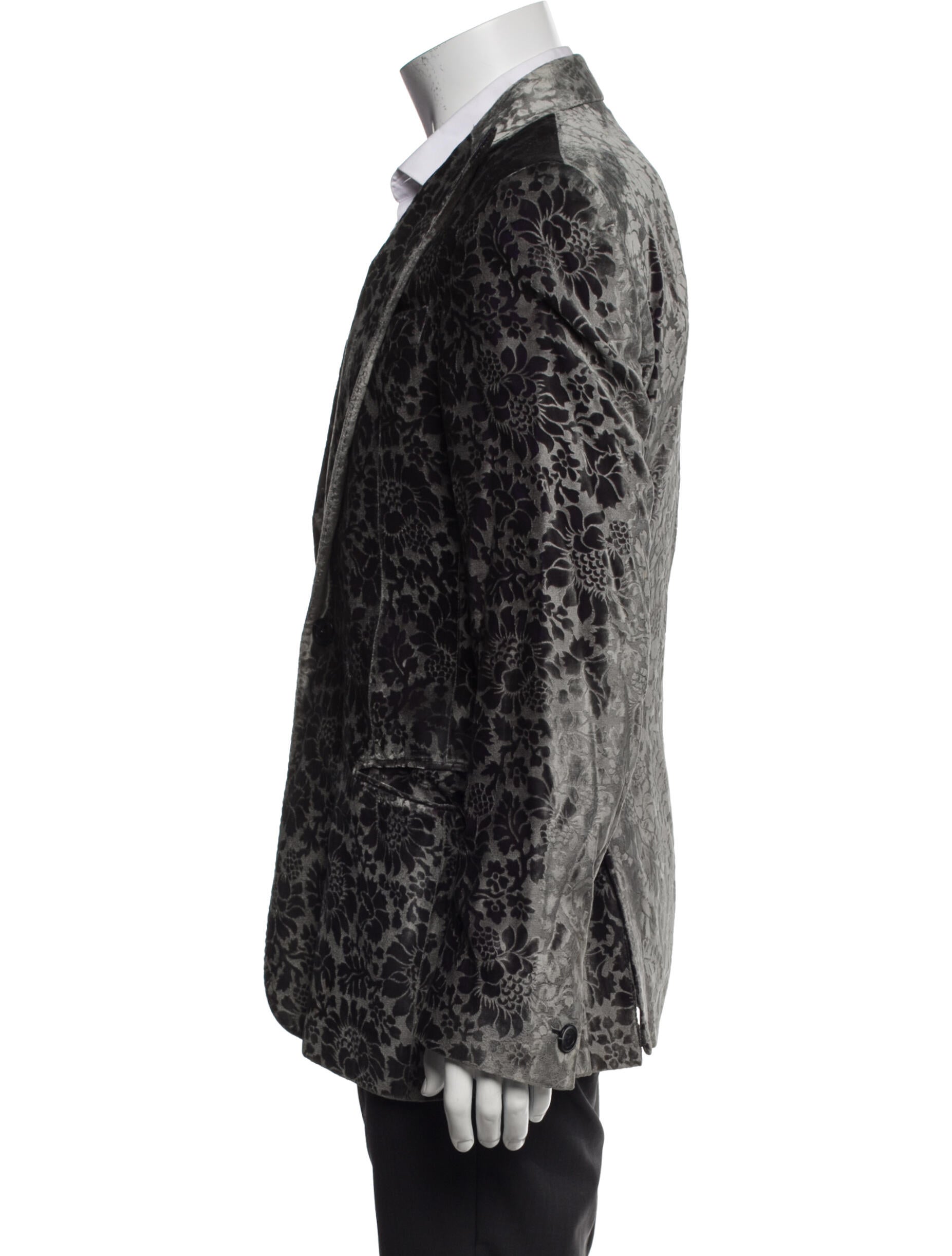 Just Cavalli Floral Print Peacoat