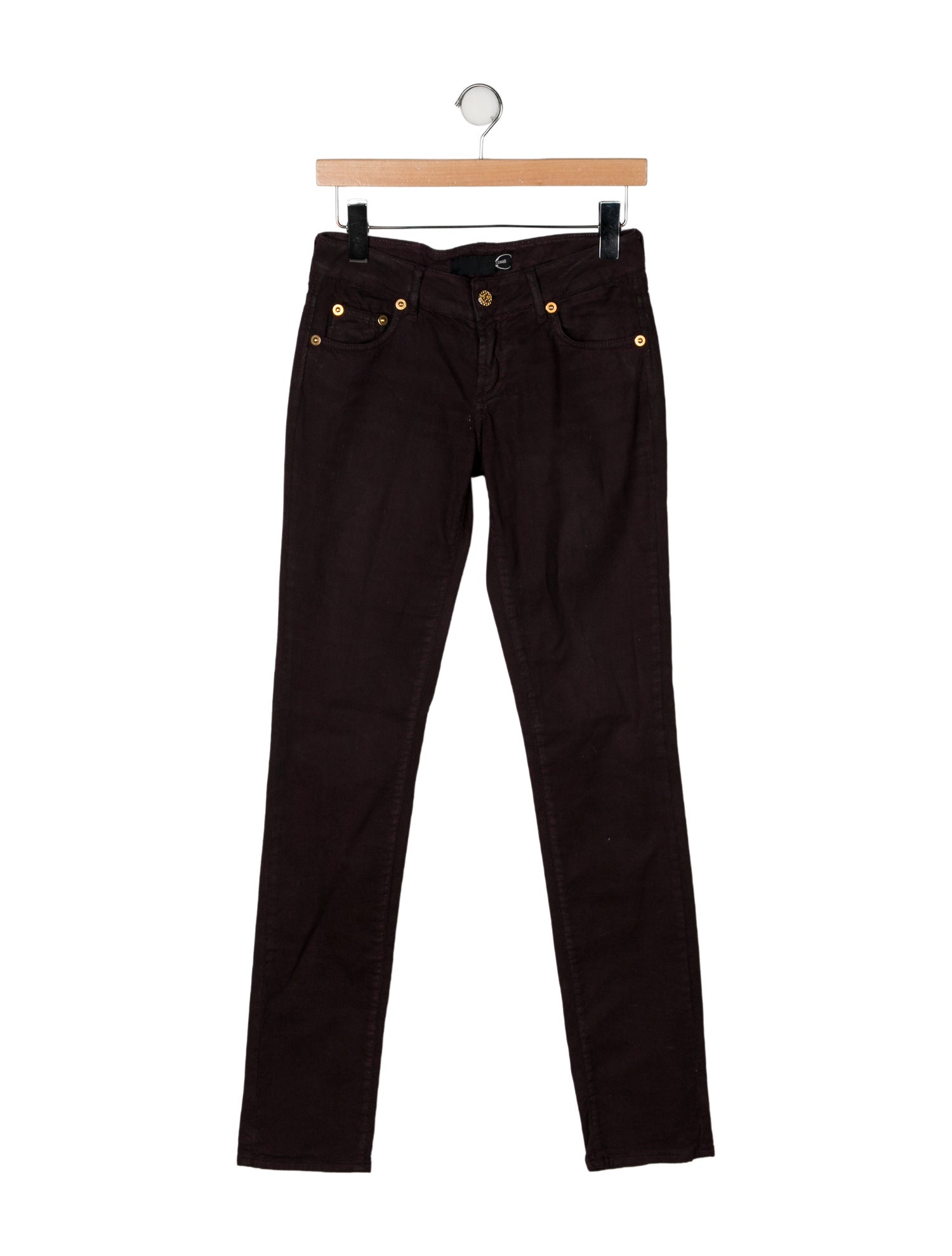 Just Cavalli Mid-Rise Straight Leg Jeans