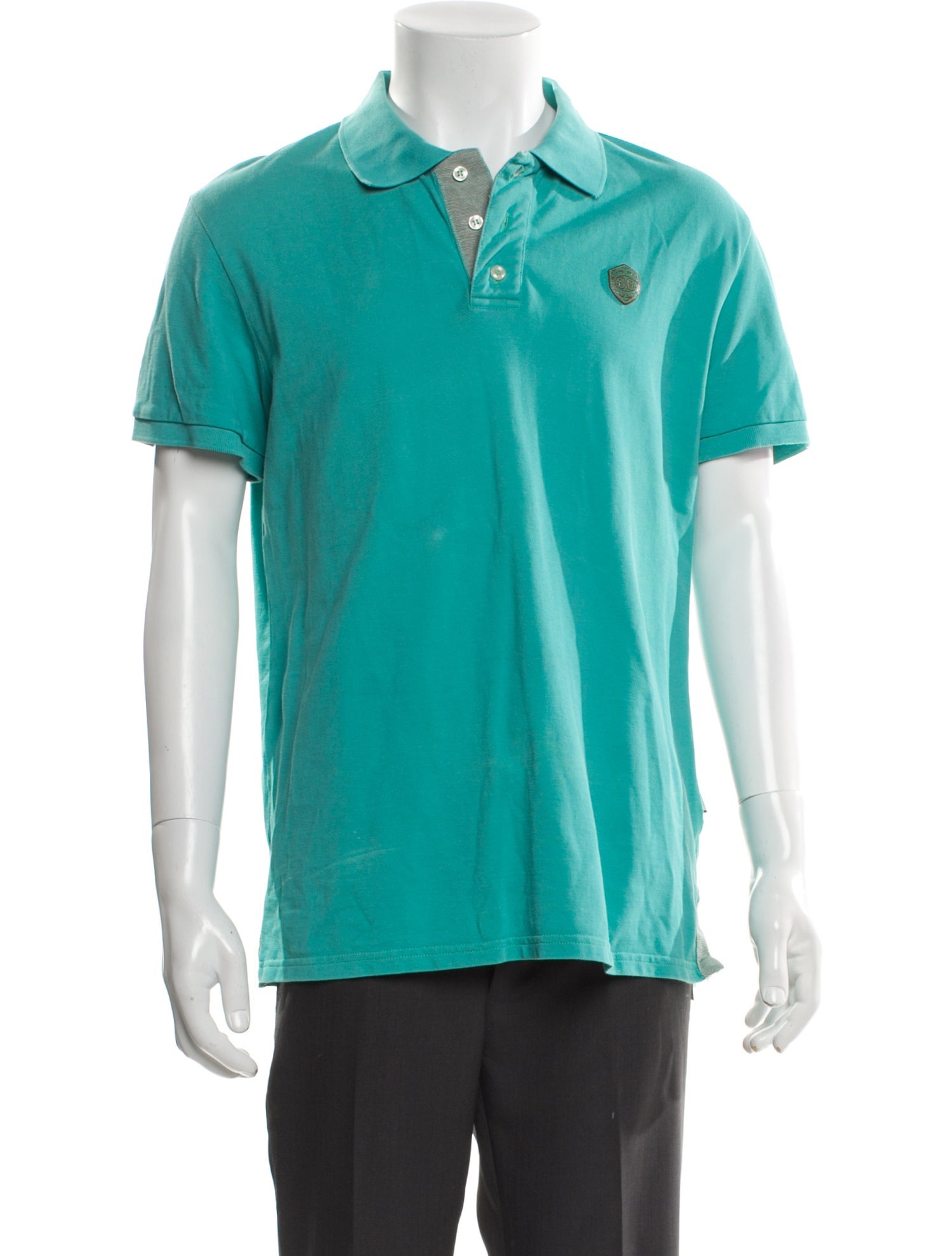Just Cavalli Collar Short Sleeve Polo Shirt