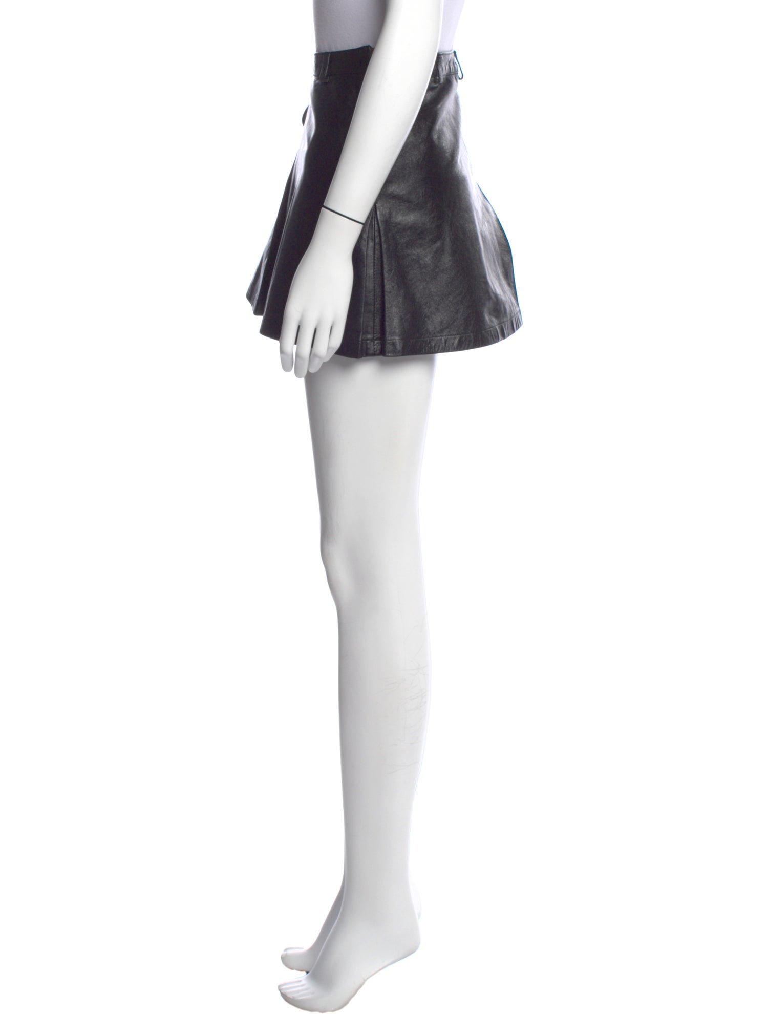 Just Cavalli Leather Mini Skirt