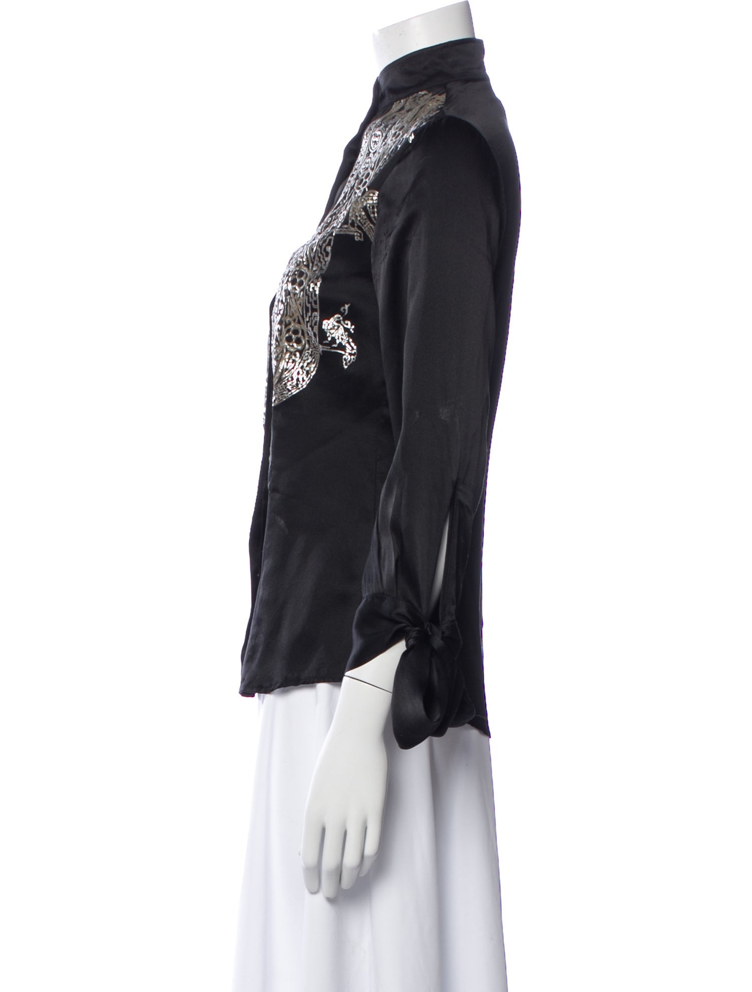 Just Cavalli Silk Printed Blouse