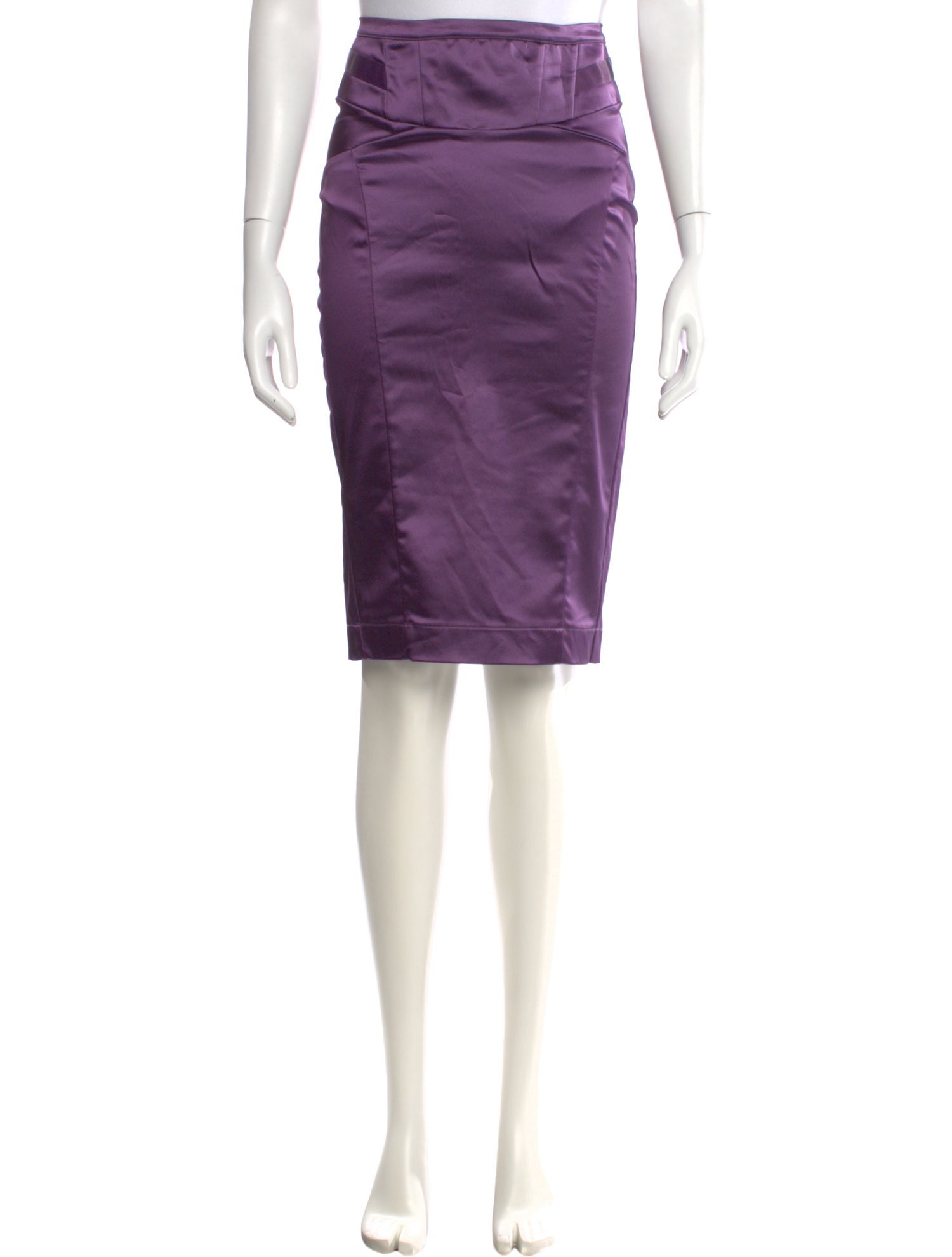 Just Cavalli Grosgrain Trim Knee-Length Skirt