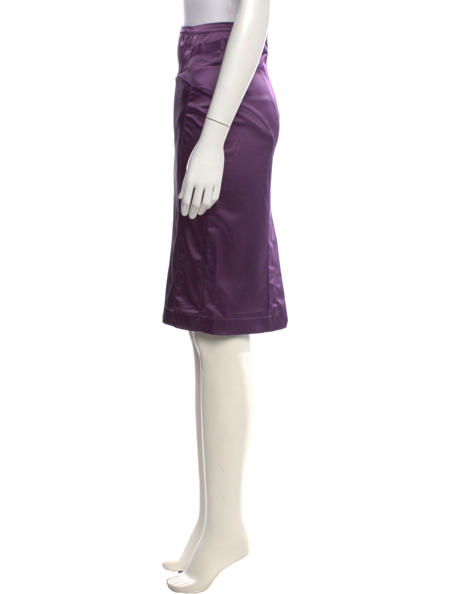 Just Cavalli Grosgrain Trim Knee-Length Skirt