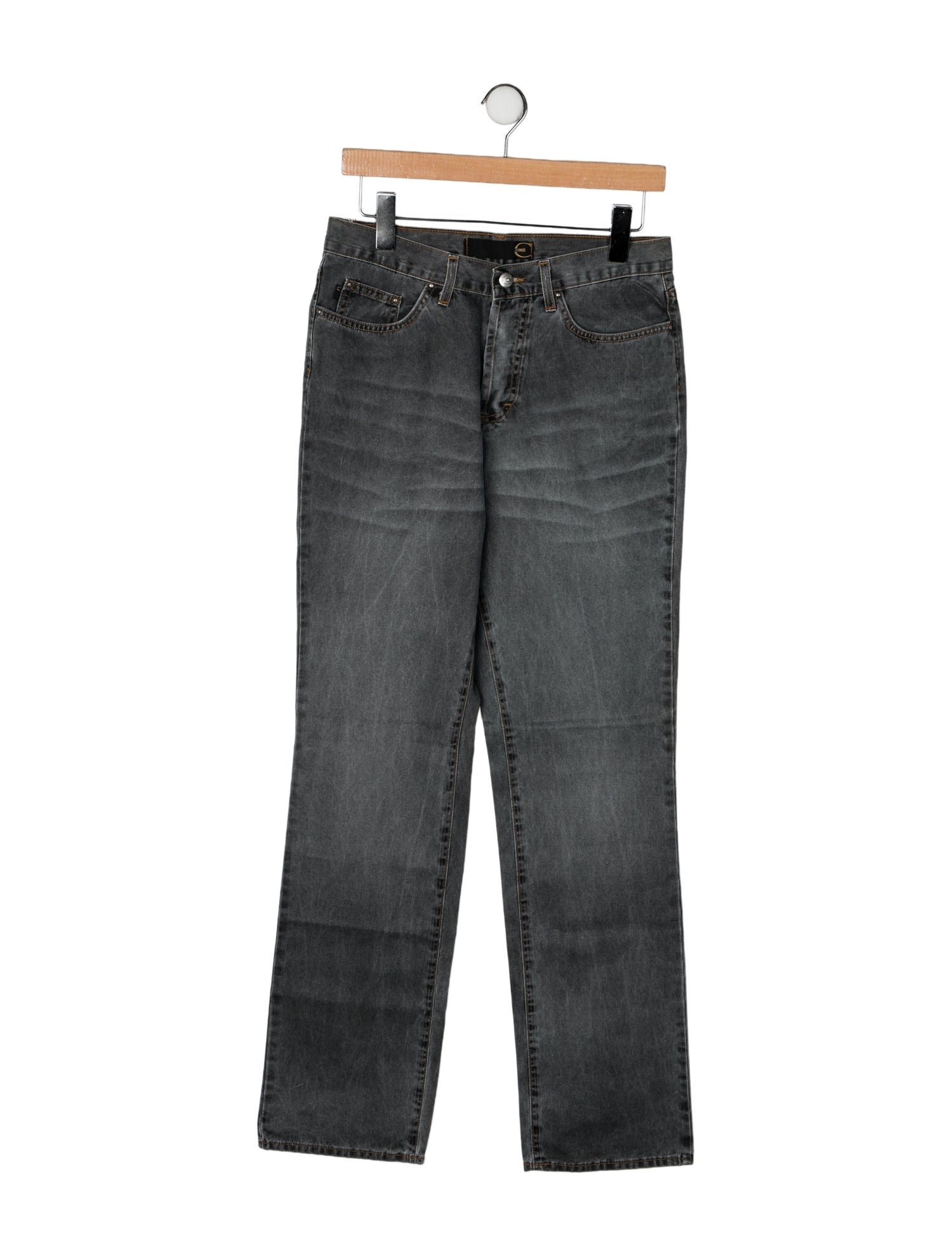 Just Cavalli Mid-Rise Straight Leg Jeans