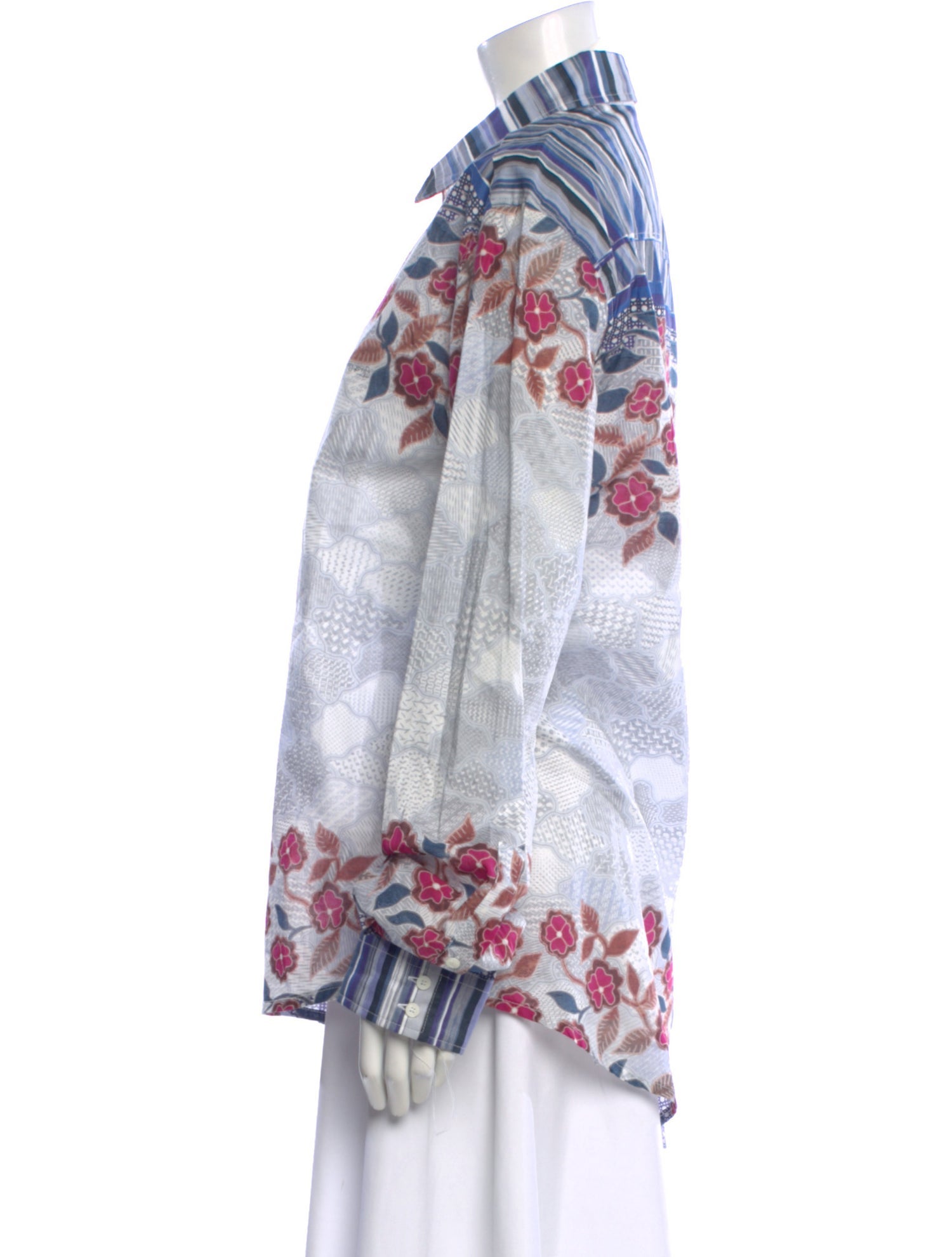 Just Cavalli Floral Print Long Sleeve Blouse w/ Tags