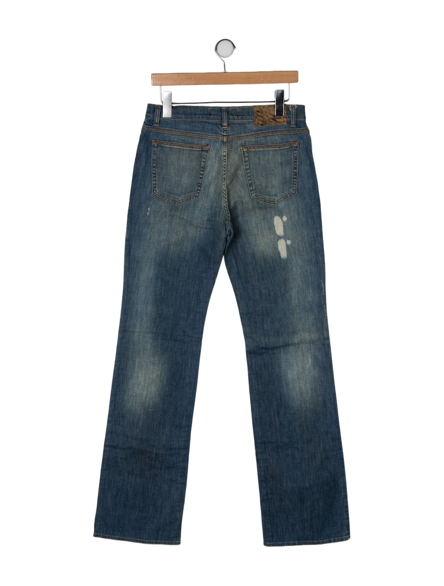 Just Cavalli Mid-Rise Wide Leg Jeans