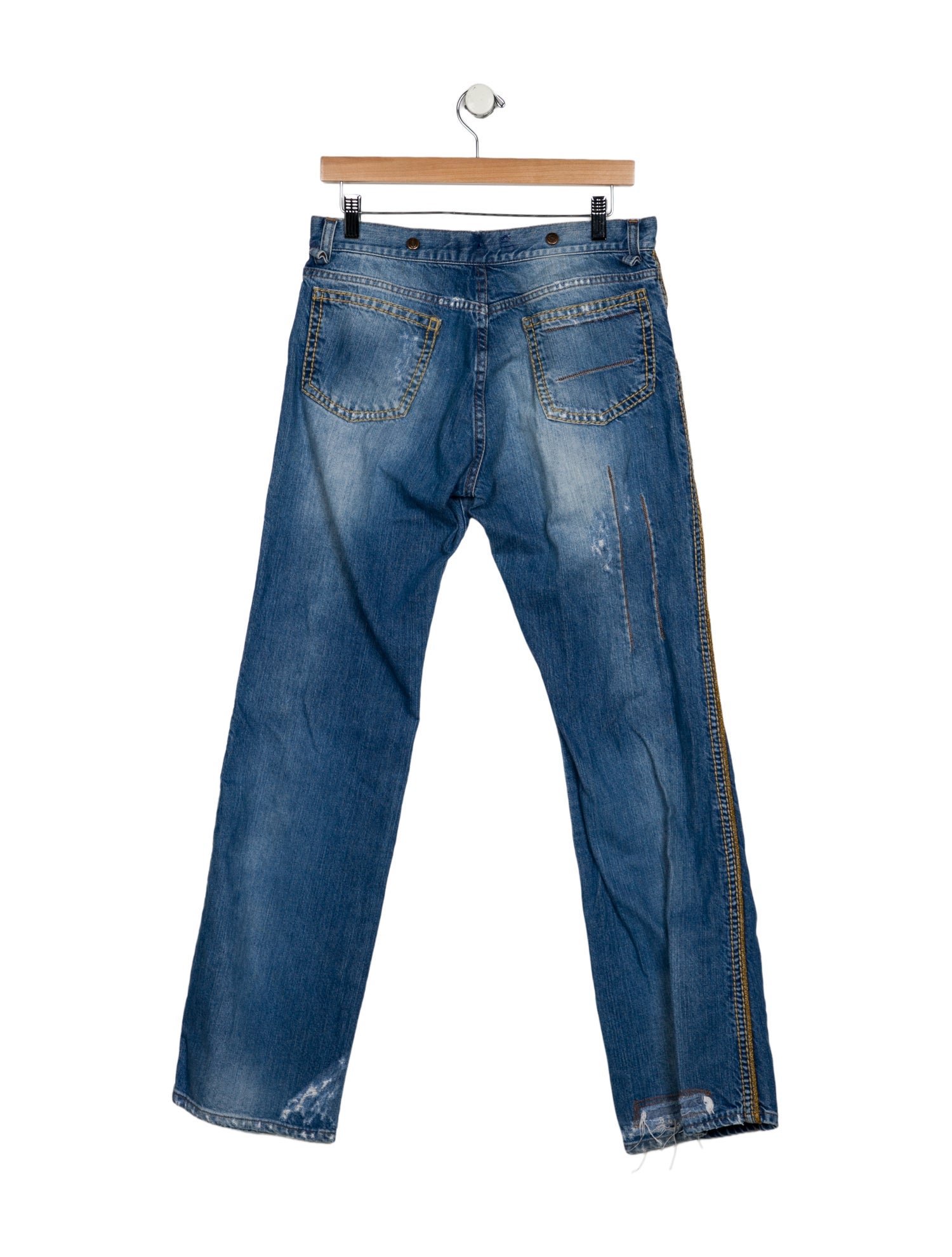 Just Cavalli Mid-Rise Straight Leg Jeans