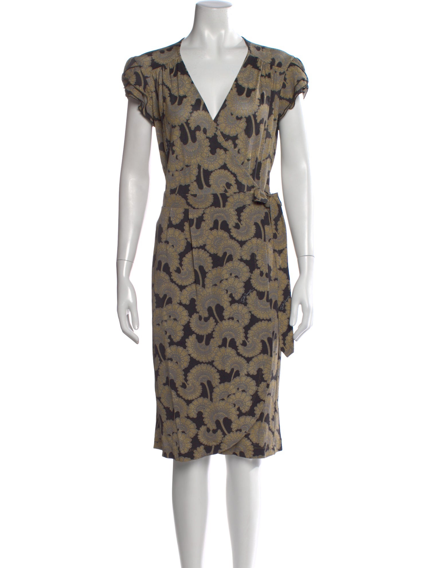 Just Cavalli Printed Knee-Length Dress w/ Tags