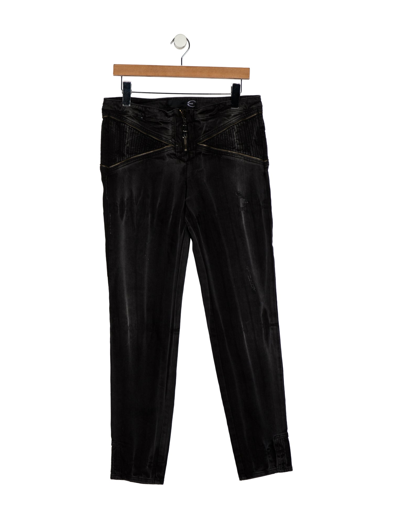 Just Cavalli Mid-Rise Straight Leg Jeans