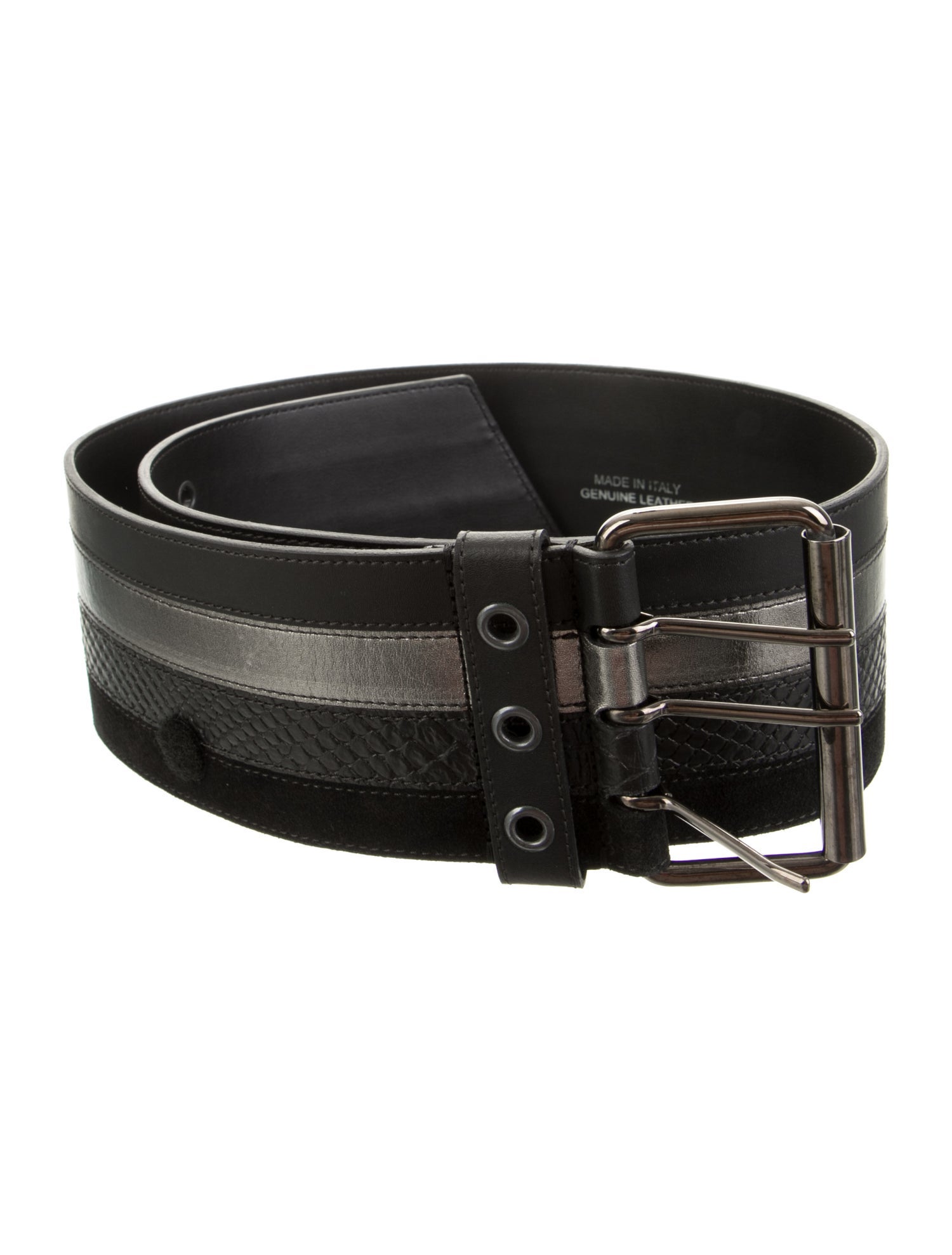 Just Cavalli Wide Leather Waist Belt