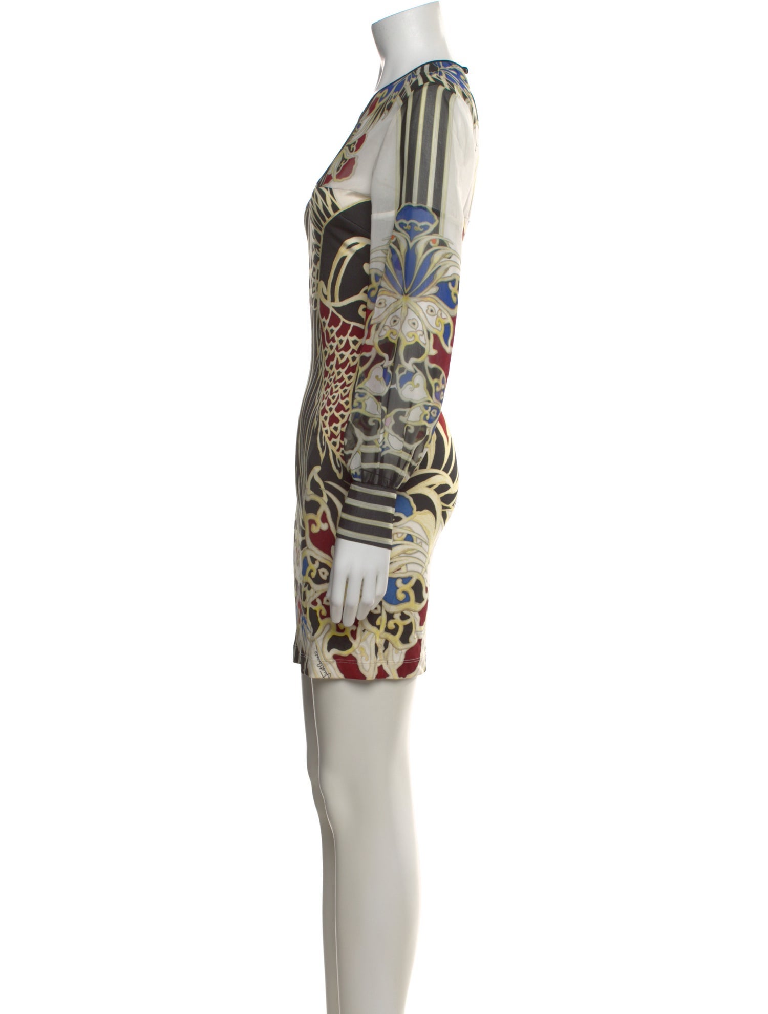 Just Cavalli Graphic Print Mini Dress