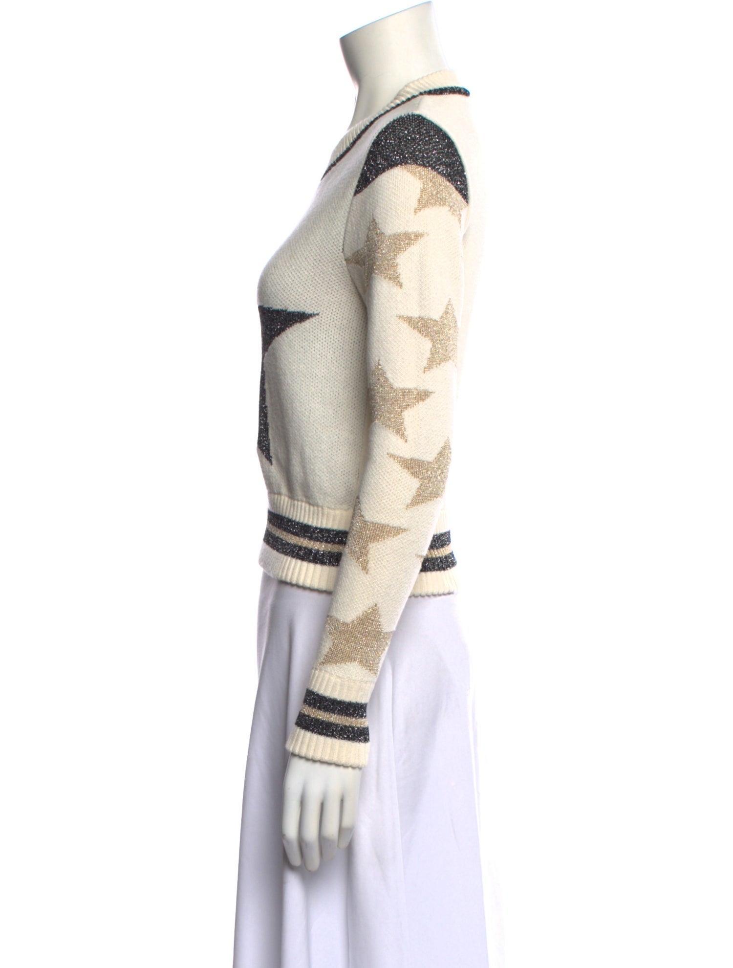 Just Cavalli Printed Scoop Neck Sweater
