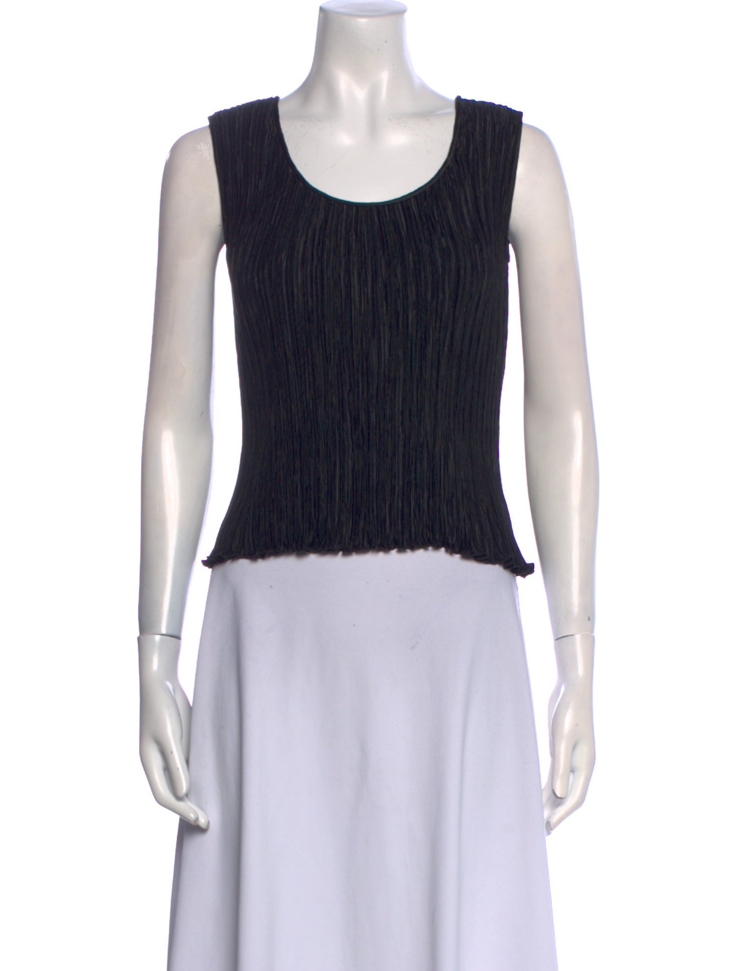 JULIAN GOLD Scoop Neck Sleeveless Crop Top